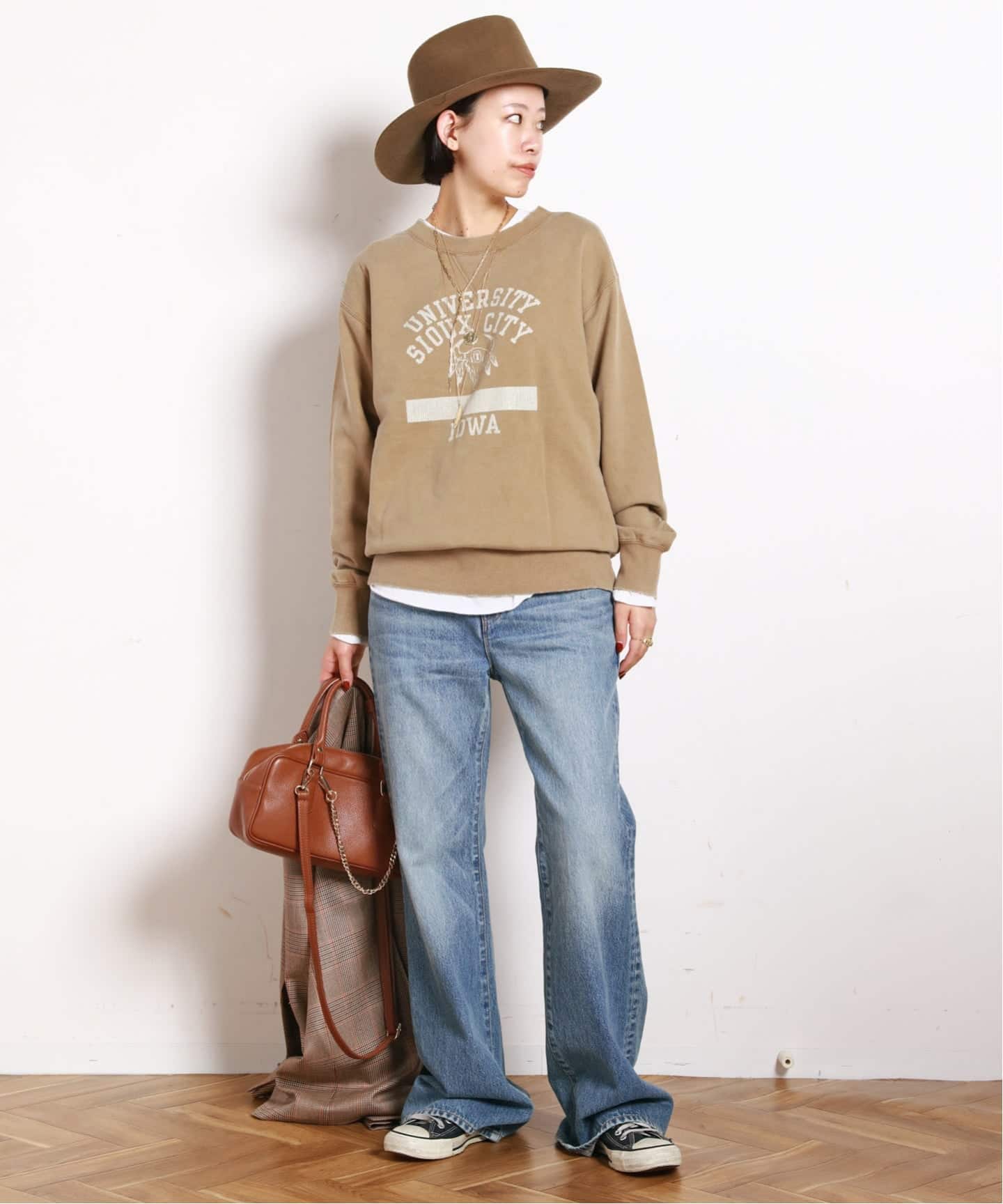 athletic wear MASON】別注カレッジスウェット（Tシャツ