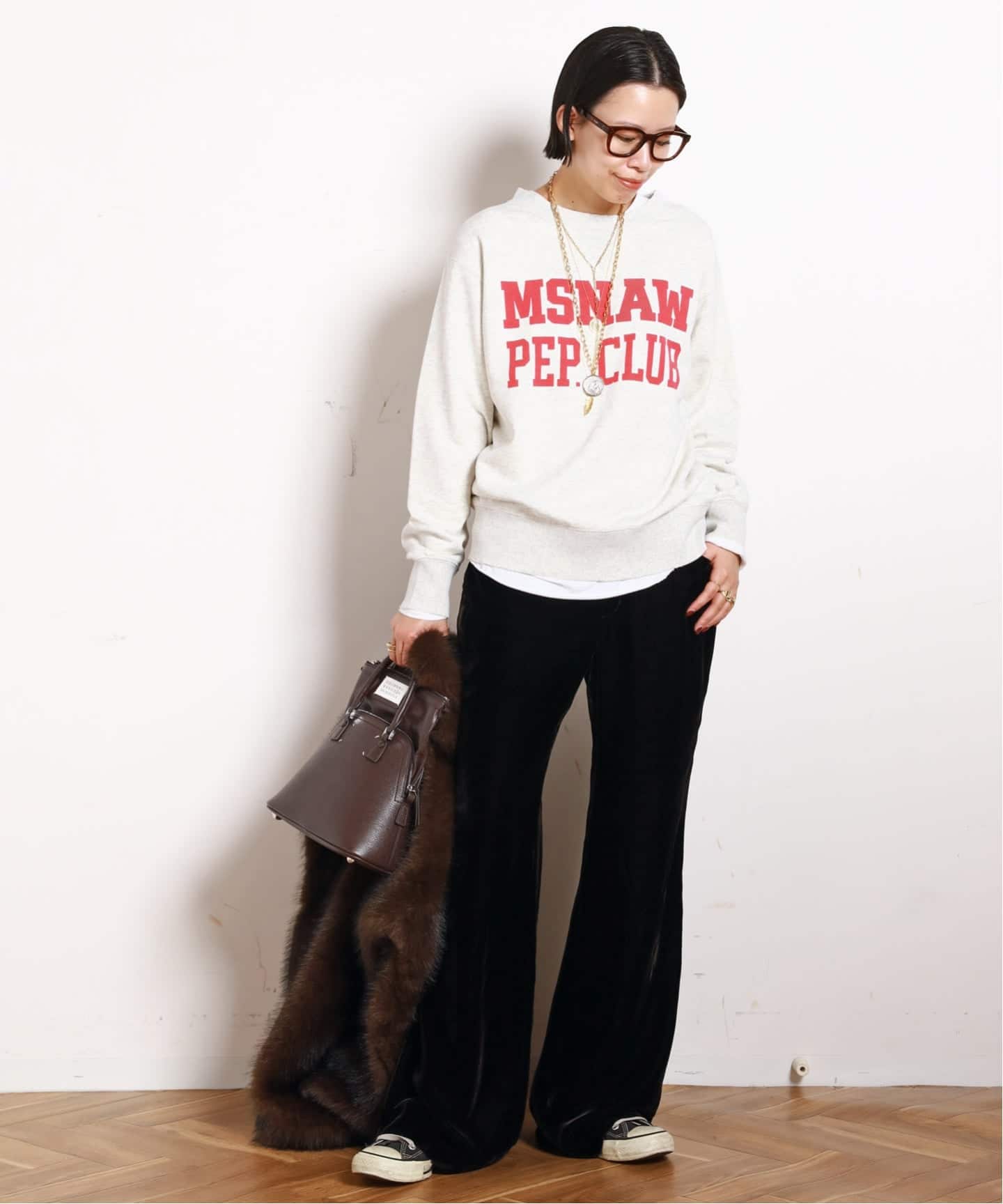 athletic wear MASON】別注カレッジスウェット（Tシャツ