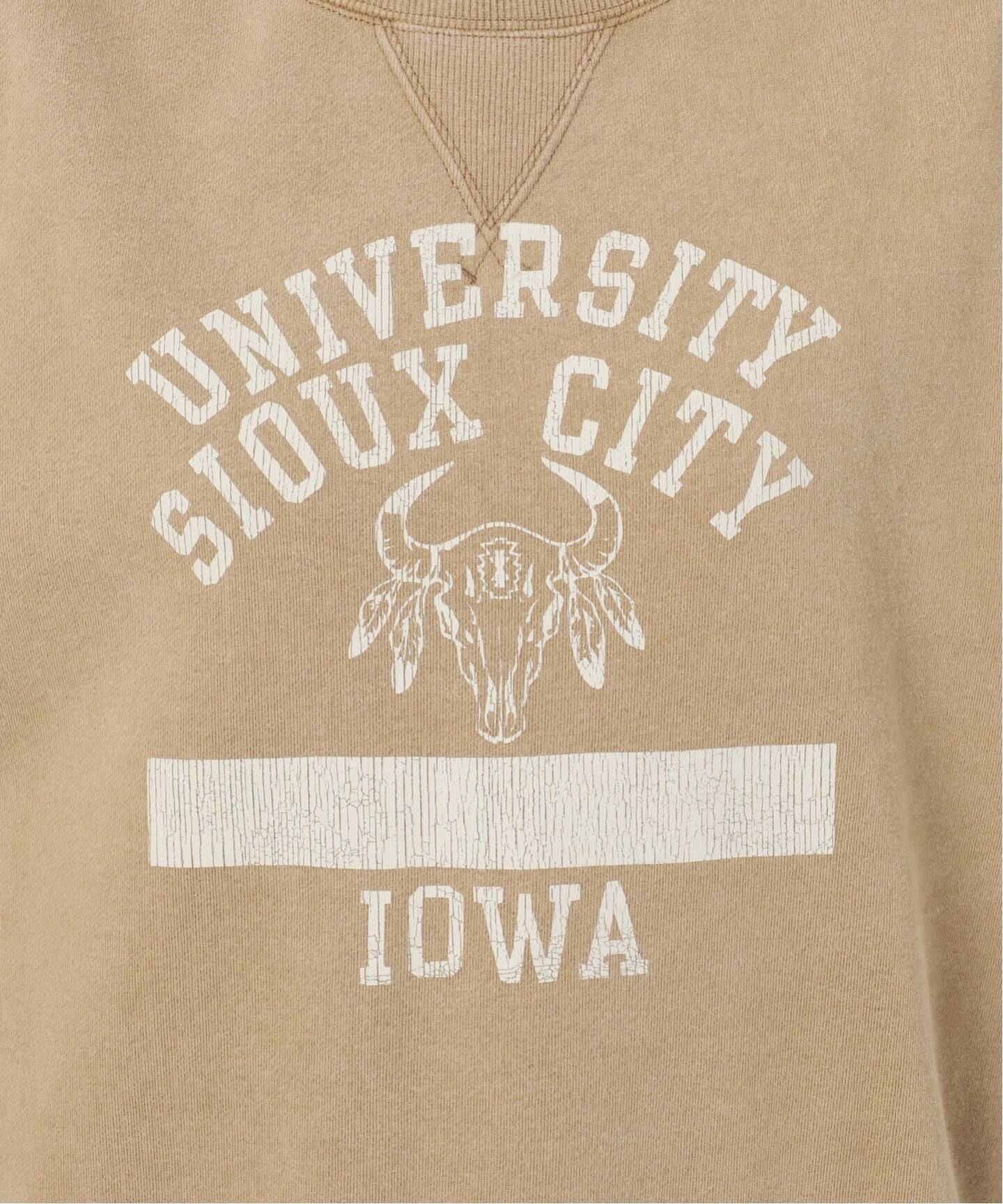 【美品】AP STUDIO ロゴステッチスウェット　刺繍　カーキ 美品】AP STUDIO ロゴステッチスウェット 刺繍 カーキ