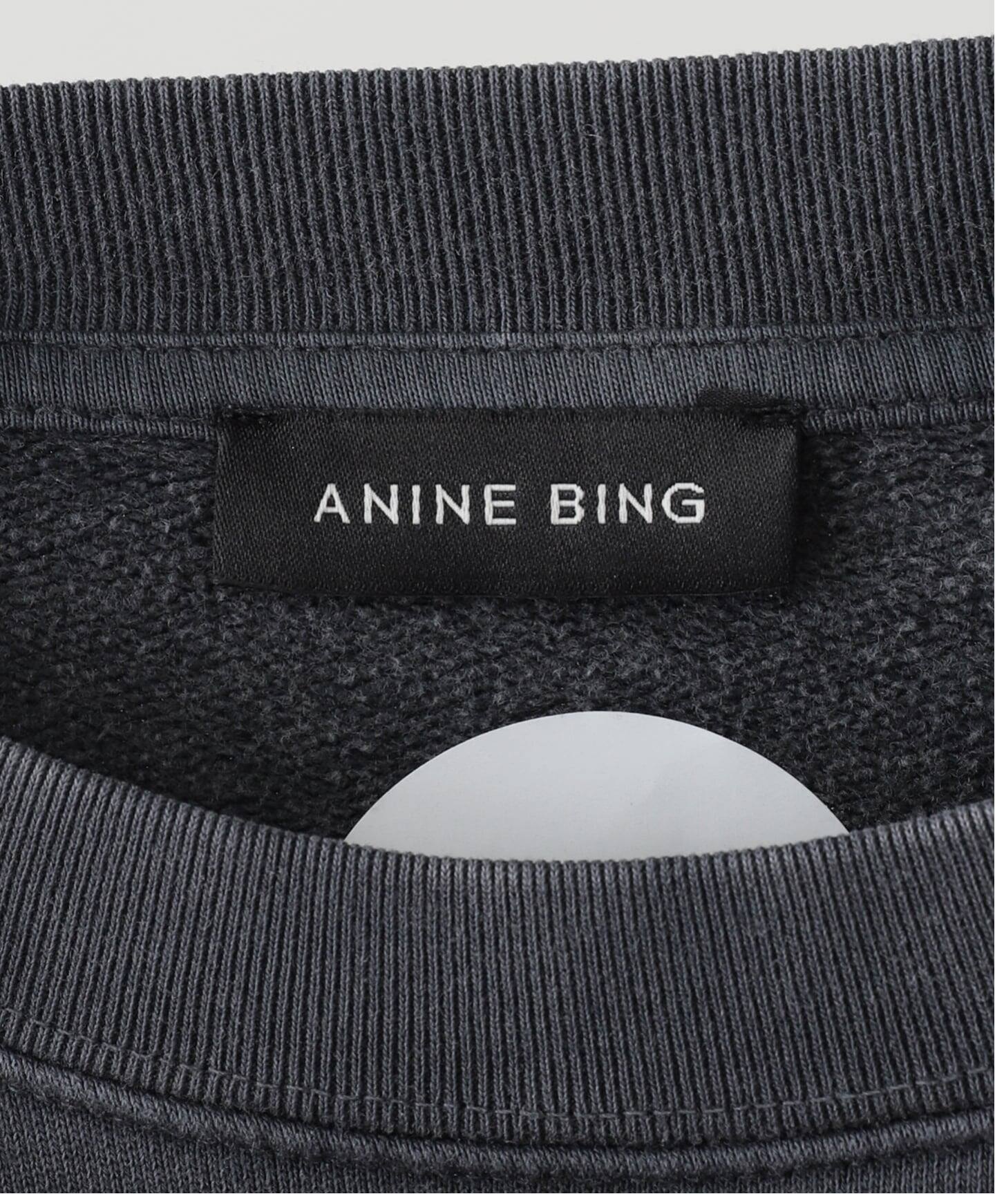 タグ付き未使用品【ANINE BING SPENCER SWEATSHIR】 ANINE BING(アニンビン) SPENCER SWEATSHIRT SPOTTEDクルーネック