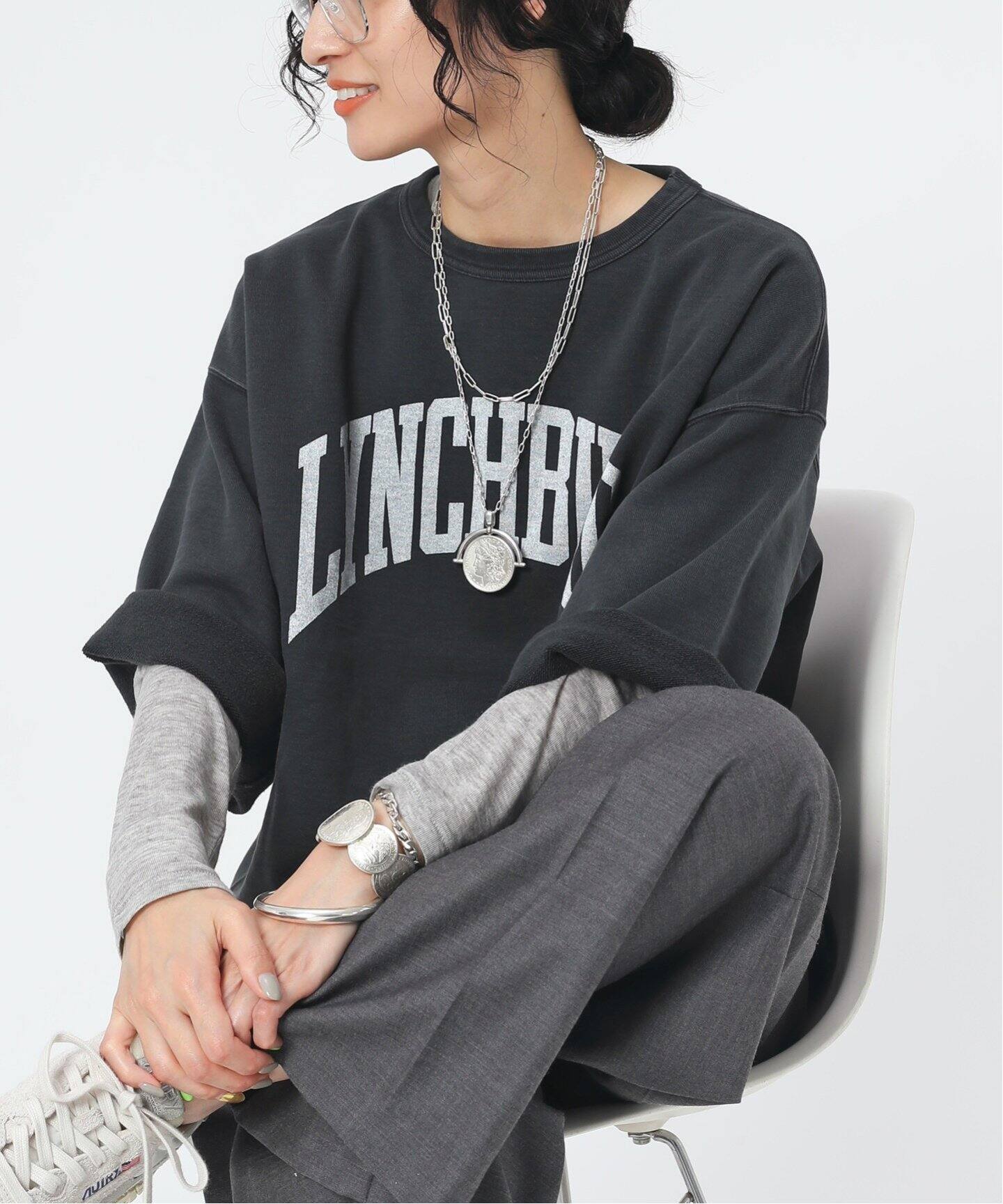 R JUBILEE/アール ジュビリー】別注 ハーフスリーブスウェット  