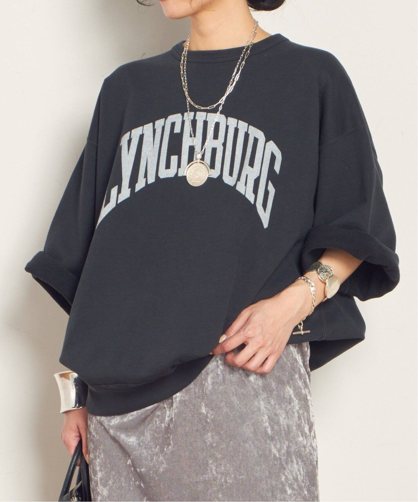 R JUBILEE/アール ジュビリー】別注 ハーフスリーブスウェット  