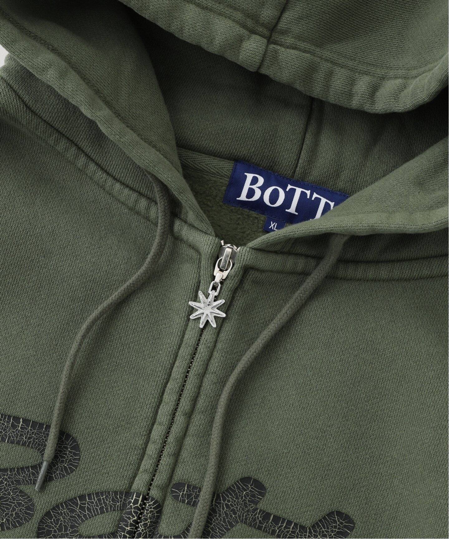 BoTT / ボット】Washed Script Logo Zip Hoodie（パーカー）｜WISM 