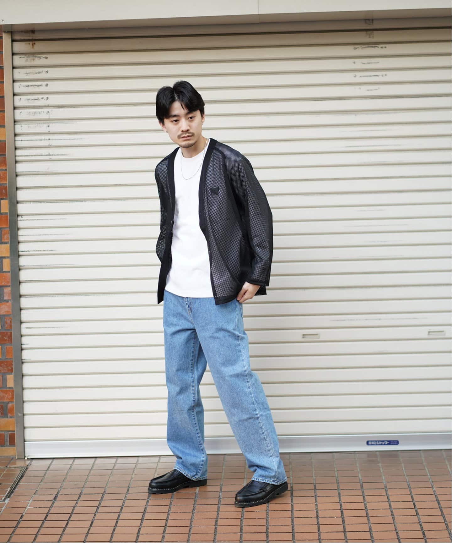 NEEDLES / ニードルズ】V-Neck Cardigan - Raschel Lace（カーディガン