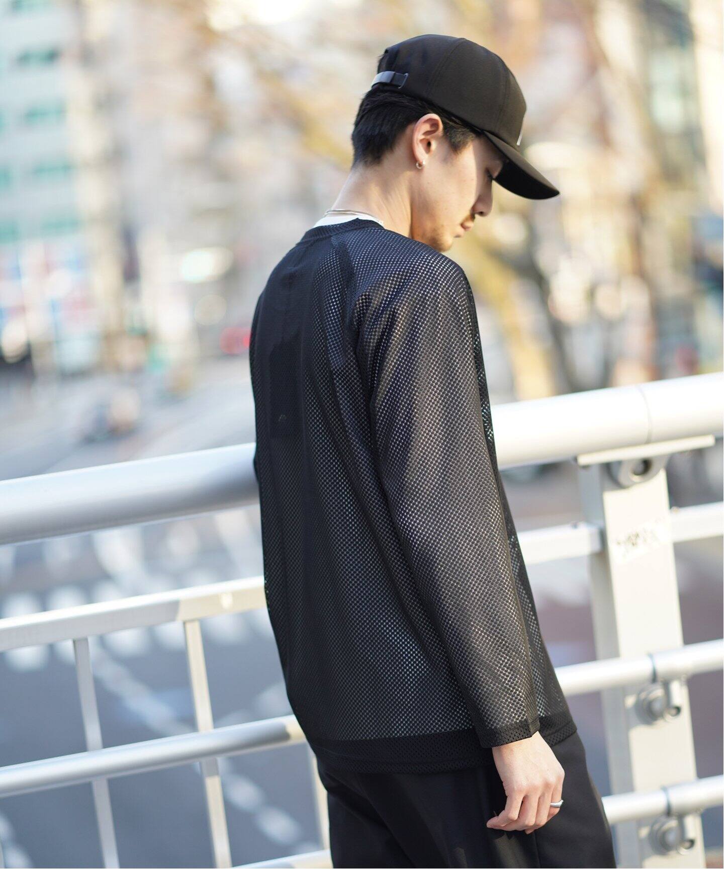 NEEDLES L/S V-Neck 【塩水水槽】 Tee Raschel ? Lace