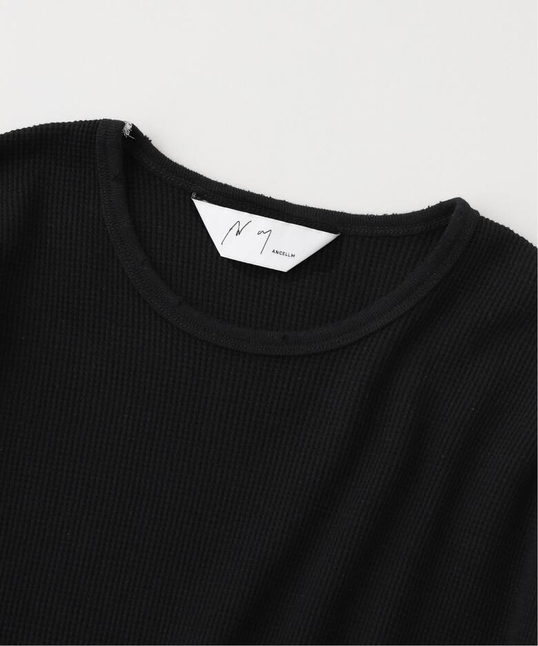 ANCELLM / アンセルム DAMAGE WAFFLE CREW LS T-SHIRT（Tシャツ 