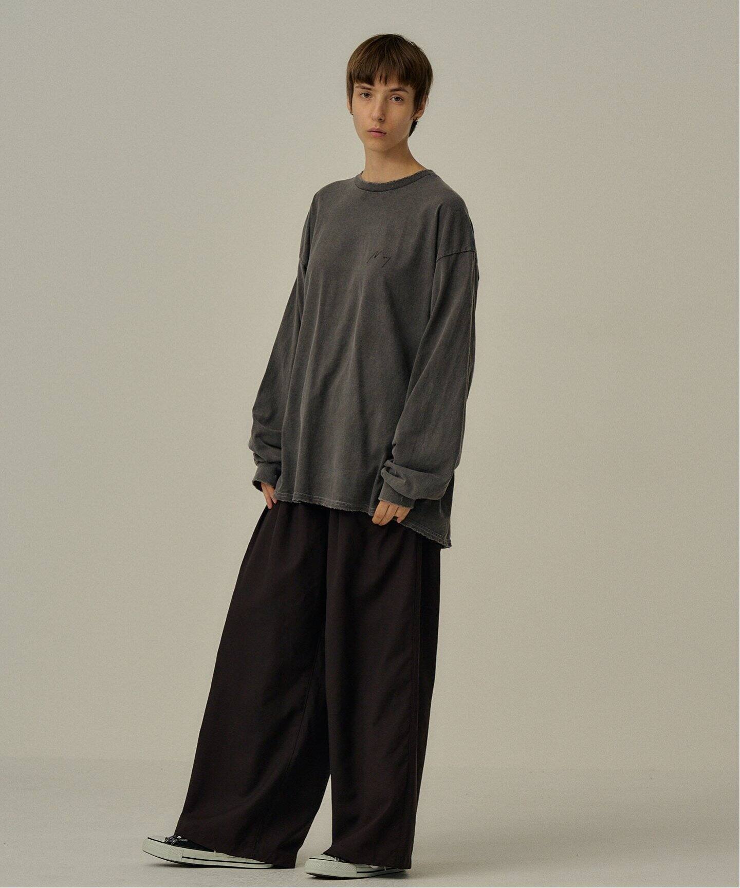 ANCELLM アンセルム　EMBROIDERY DYED LS T-SHIRT ANCELLM / アンセルム EMBROIDERY DYED LS T-SHIRT（Tシャツ