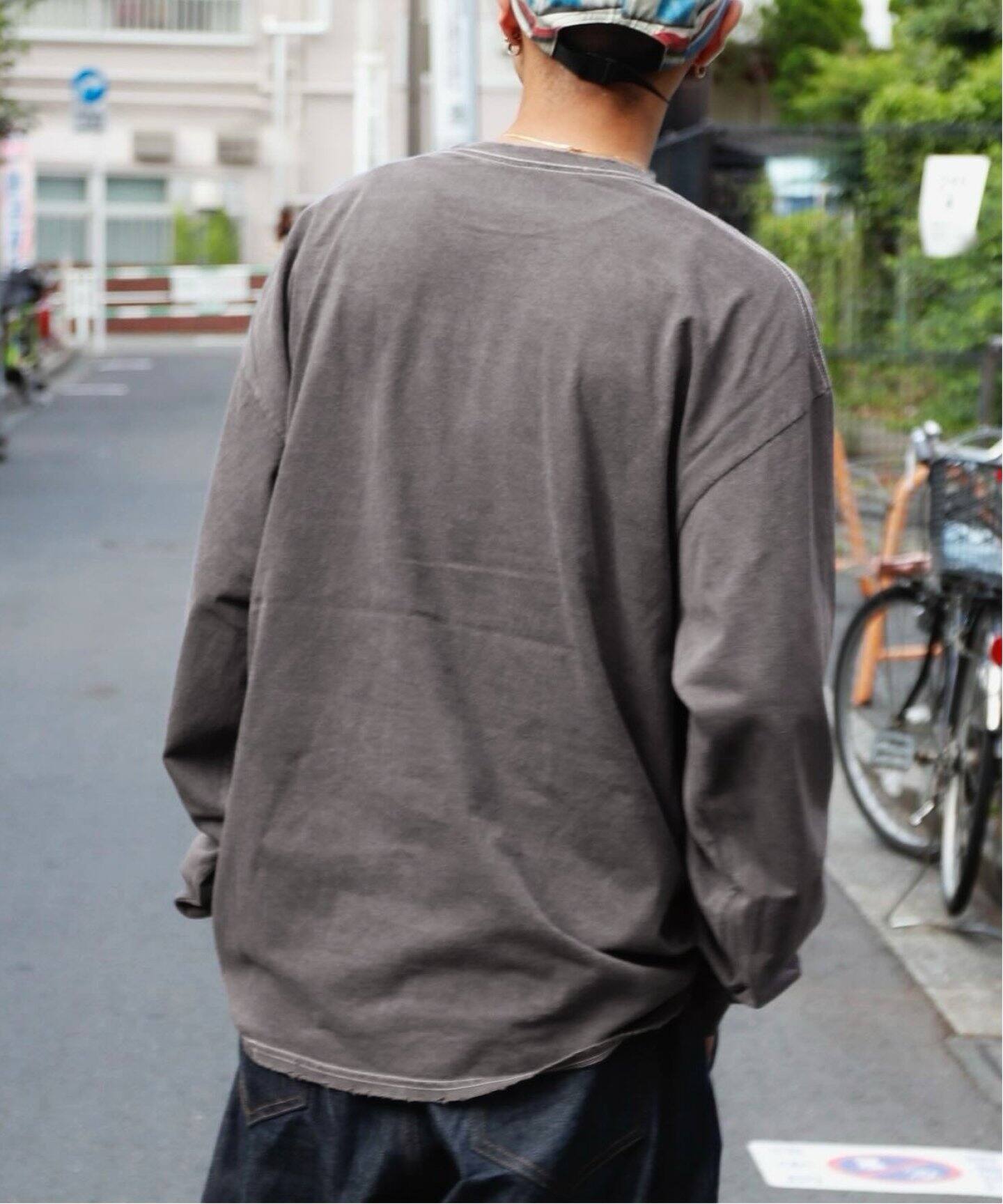 ANCELLM / アンセルム EMBROIDERY DYED LS T-SHIRT（Tシャツ