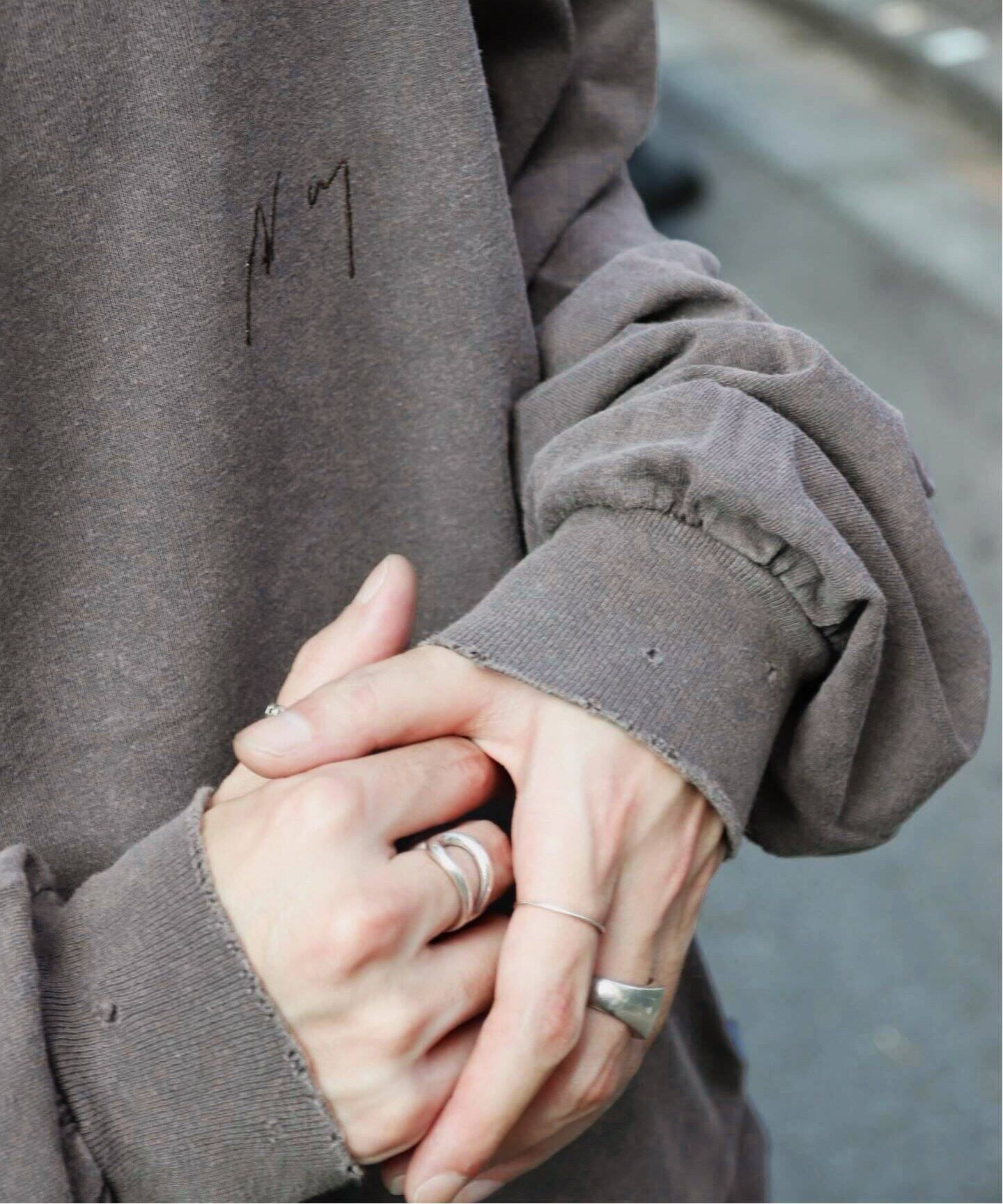 ANCELLM / アンセルム EMBROIDERY DYED LS T-SHIRT（Tシャツ