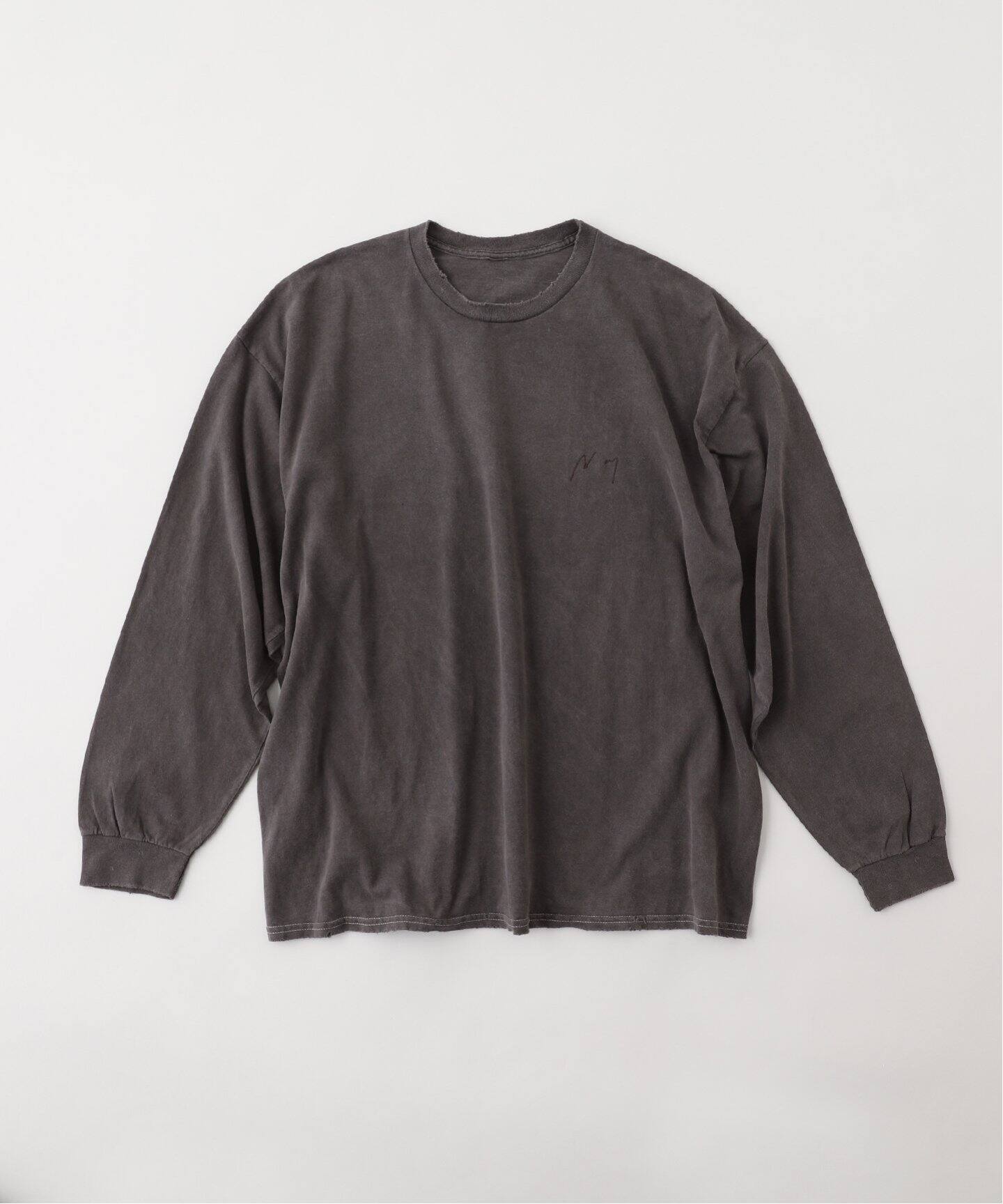 ANCELLM / アンセルム EMBROIDERY DYED LS T-SHIRT（Tシャツ
