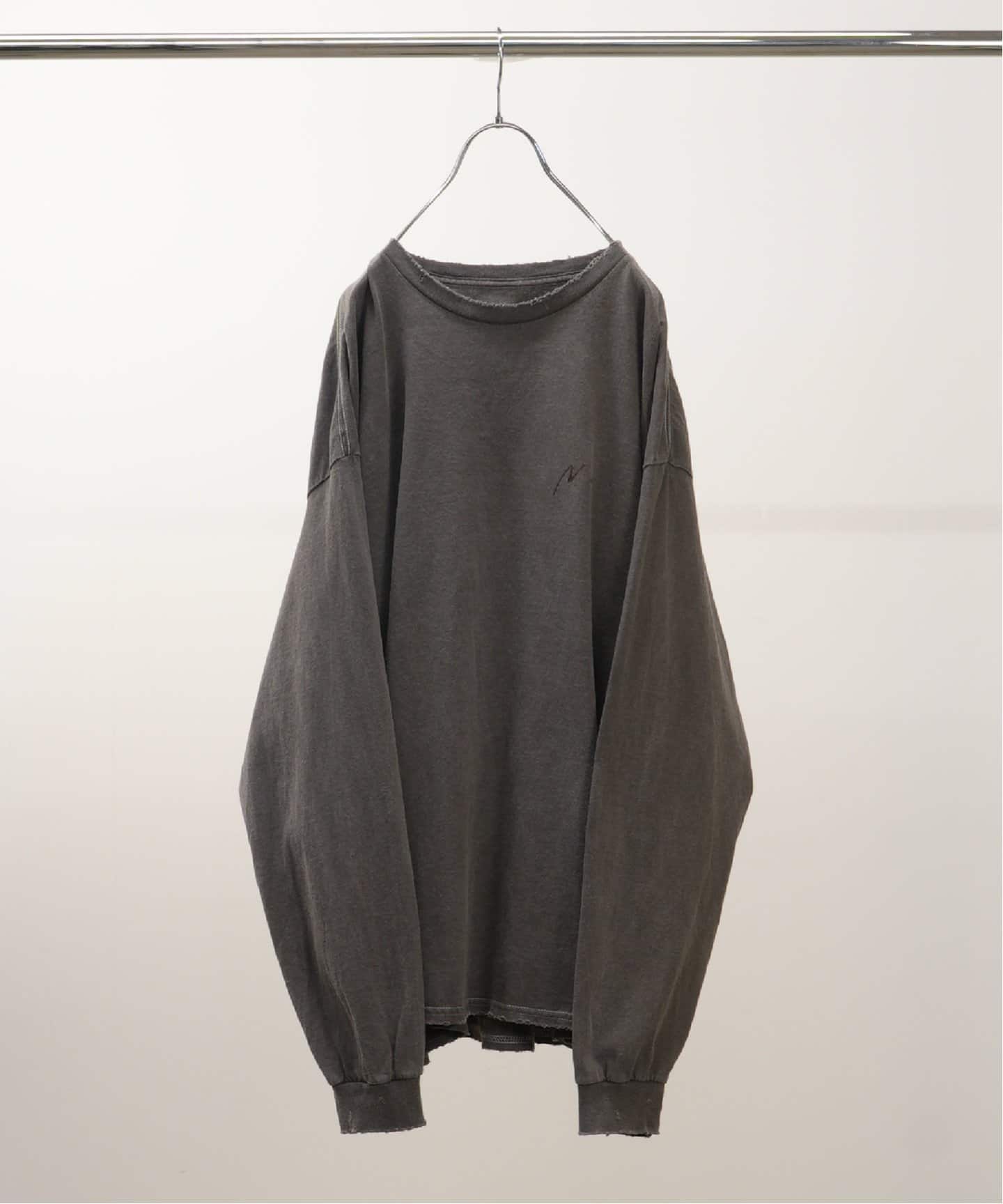 ANCELLM / アンセルム EMBROIDERY DYED LS T-SHIRT（Tシャツ