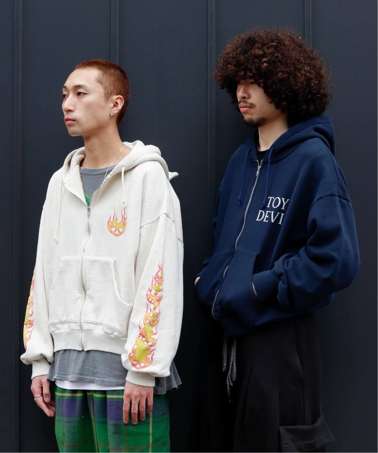 TOY DEVIL / トイデビル DEVIL ZIP HOODIE-FIRE DEVIL SK（パーカー