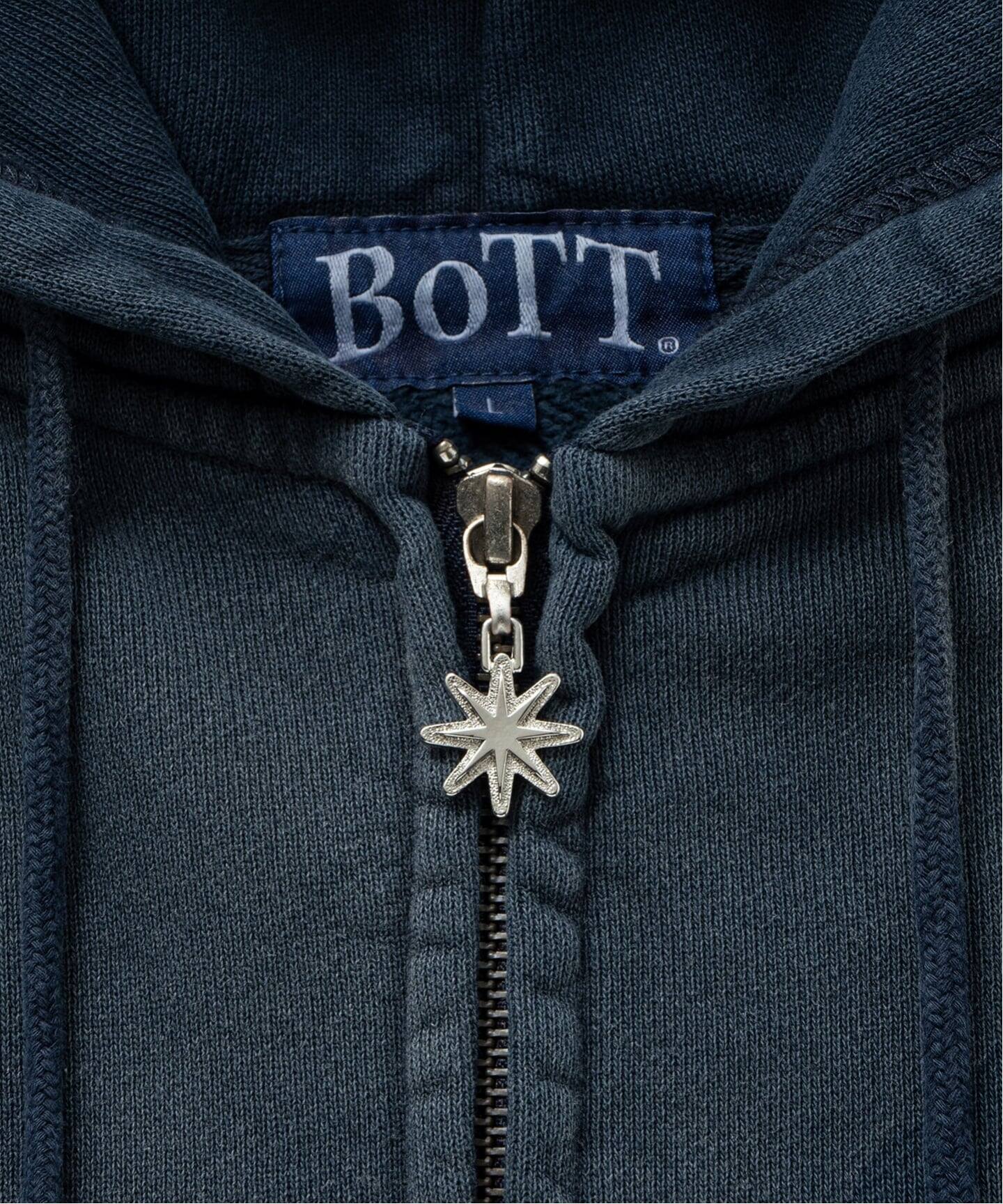 BoTT / ボット Washed Lucky Logo Zip Hoodie（Tシャツ／カットソー