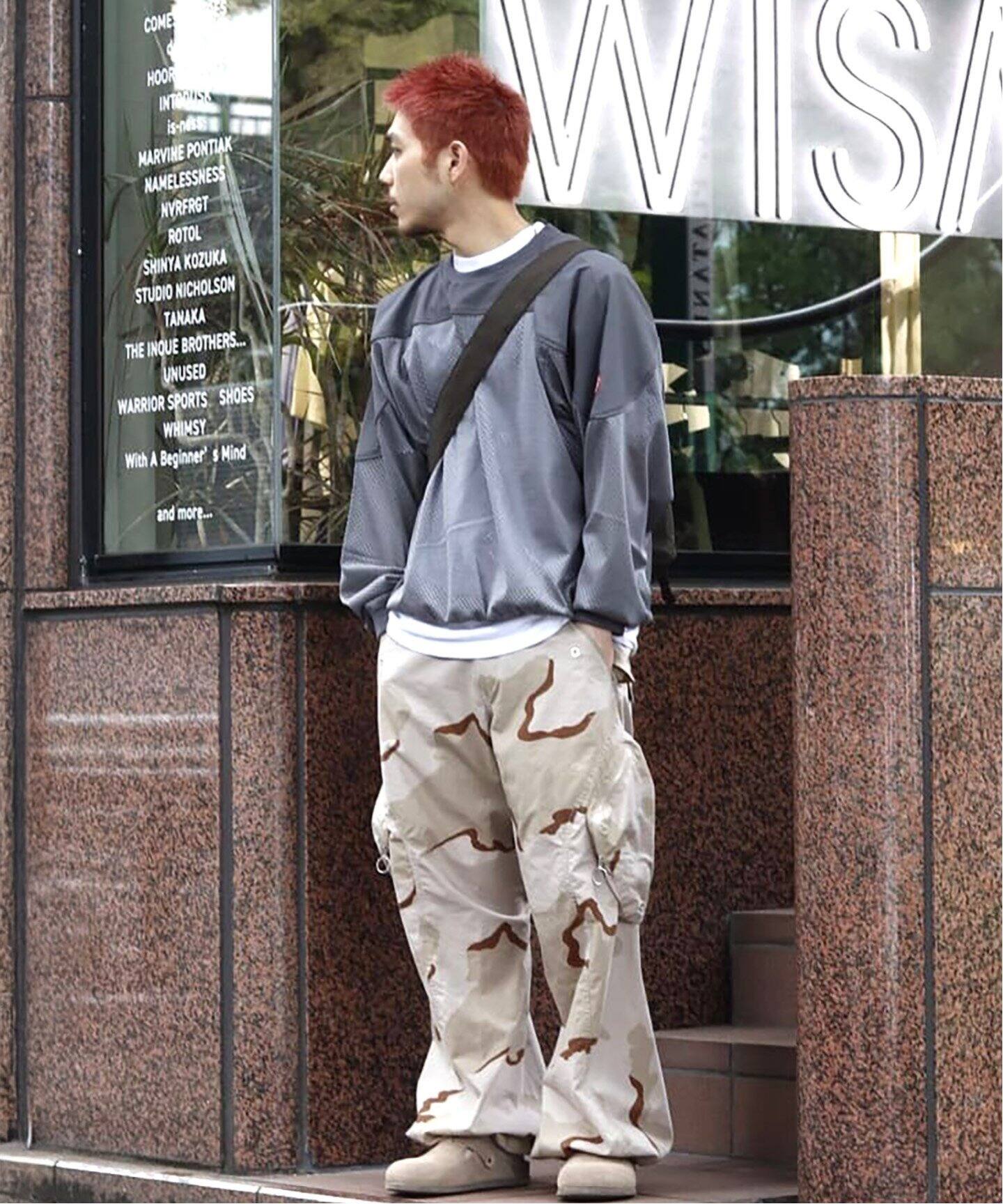 シーイー C.E CAV EMPT MESH TRACK CREW NECK