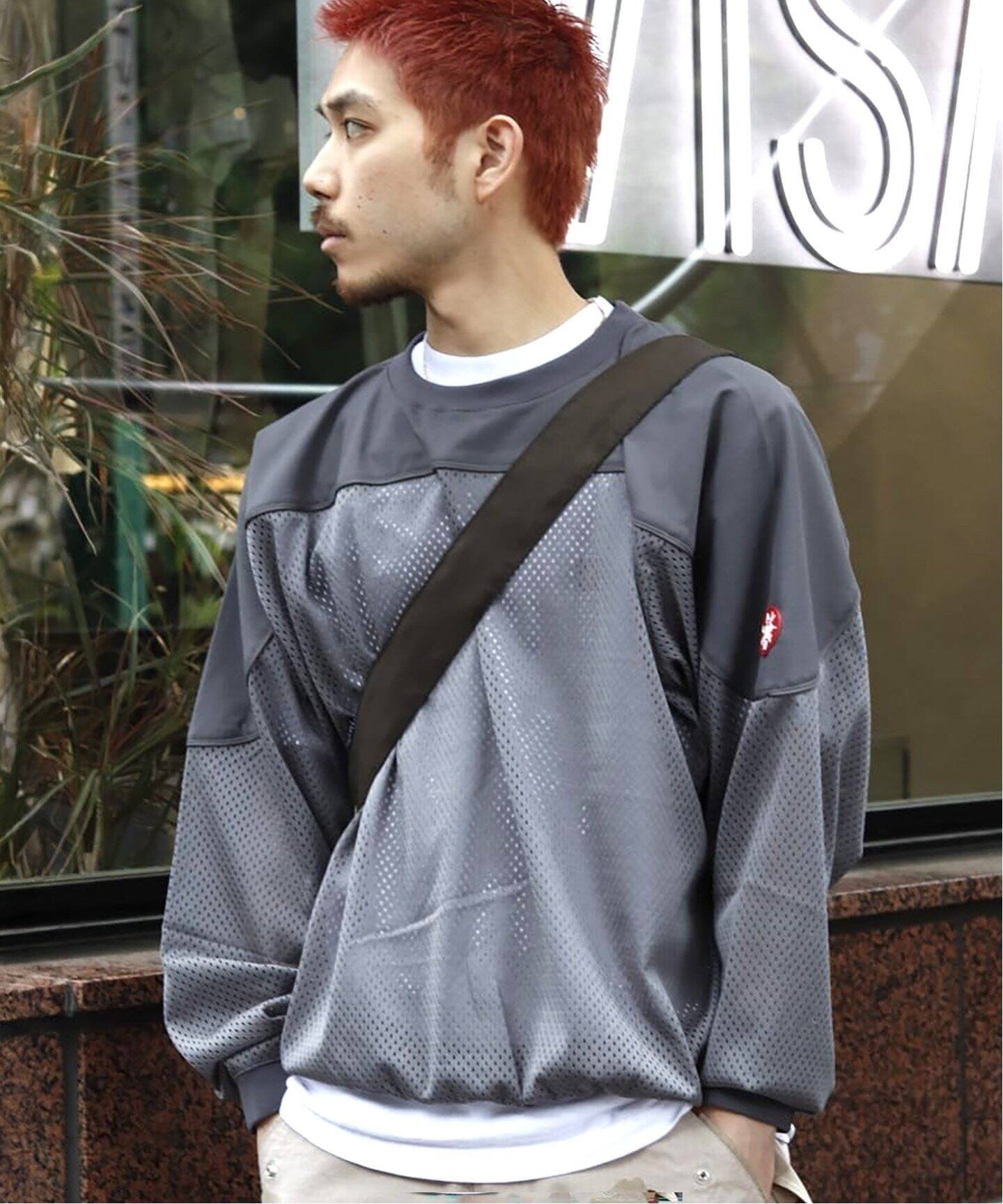 C.E / シーイー cavempt MESH TRACK CREW NECK（Tシャツ／カットソー 