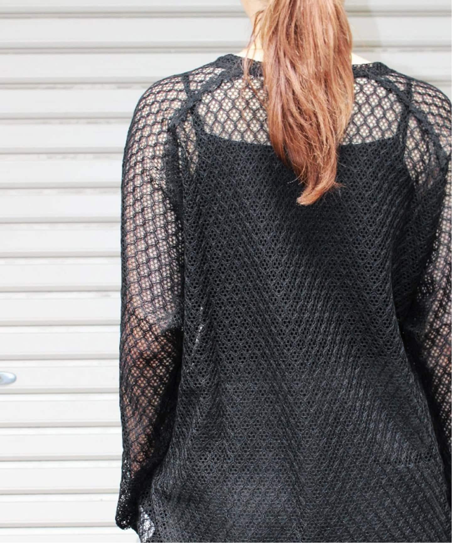 NEEDLES / ニードルズ L/S U-Neck Tee - PE/W Raschel La（Tシャツ