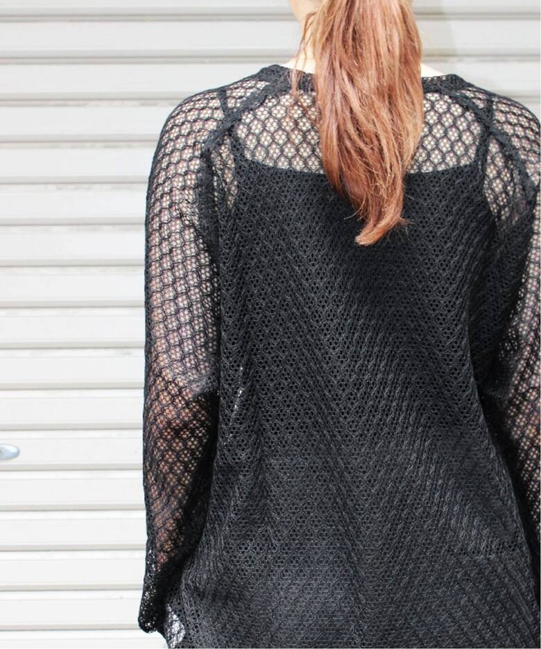 NEEDLES / ニードルズ L/S U-Neck Tee - PE/W Raschel La（Tシャツ 