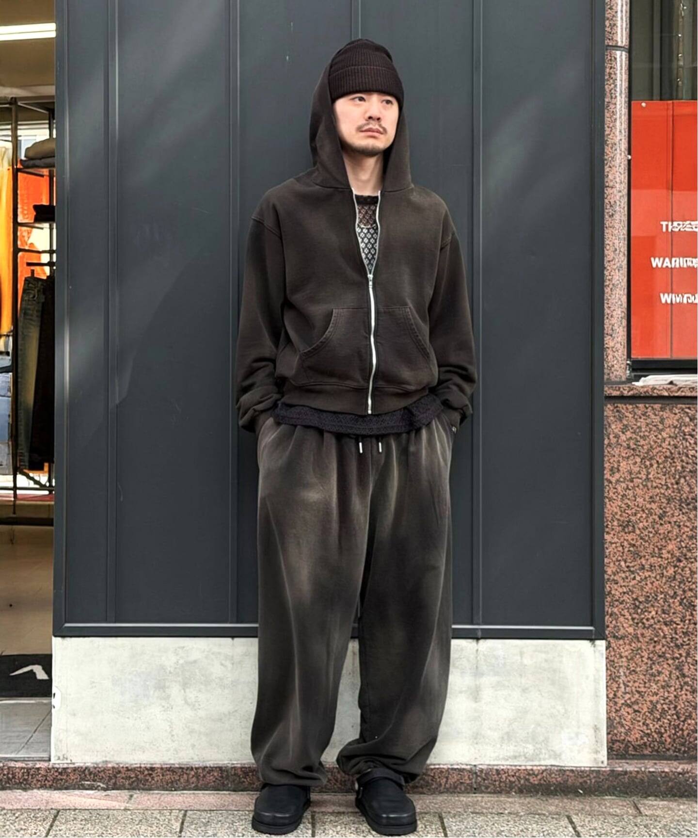 NEEDLES / ニードルズ L/S U-Neck Tee - PE/W Raschel La（Tシャツ