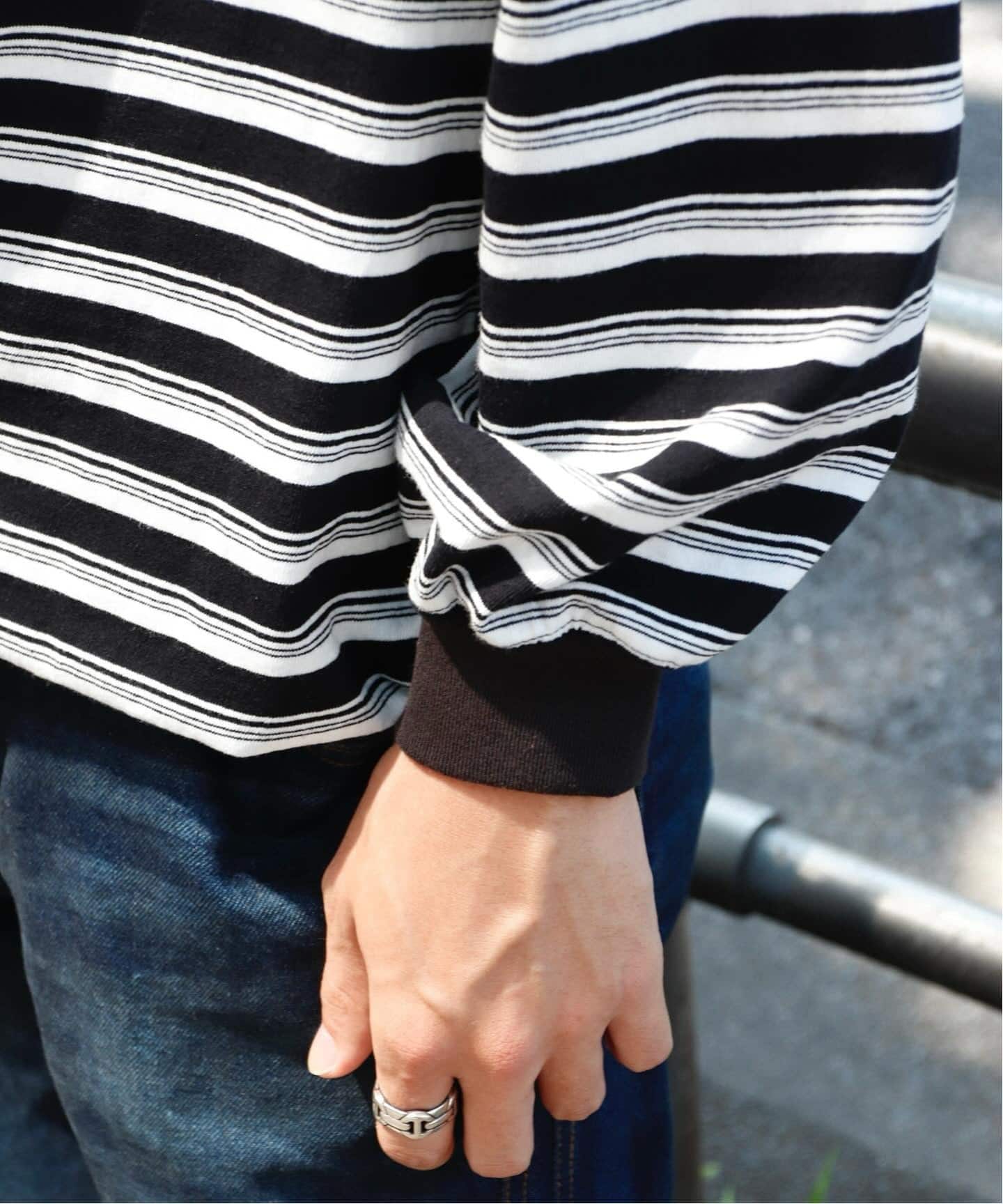 b*b様 イズネス　BALLOON STRIPES LONG SLEEVE T BALLOON STRIPES LONG SLEEVE T SHIRT | is-ness online shop