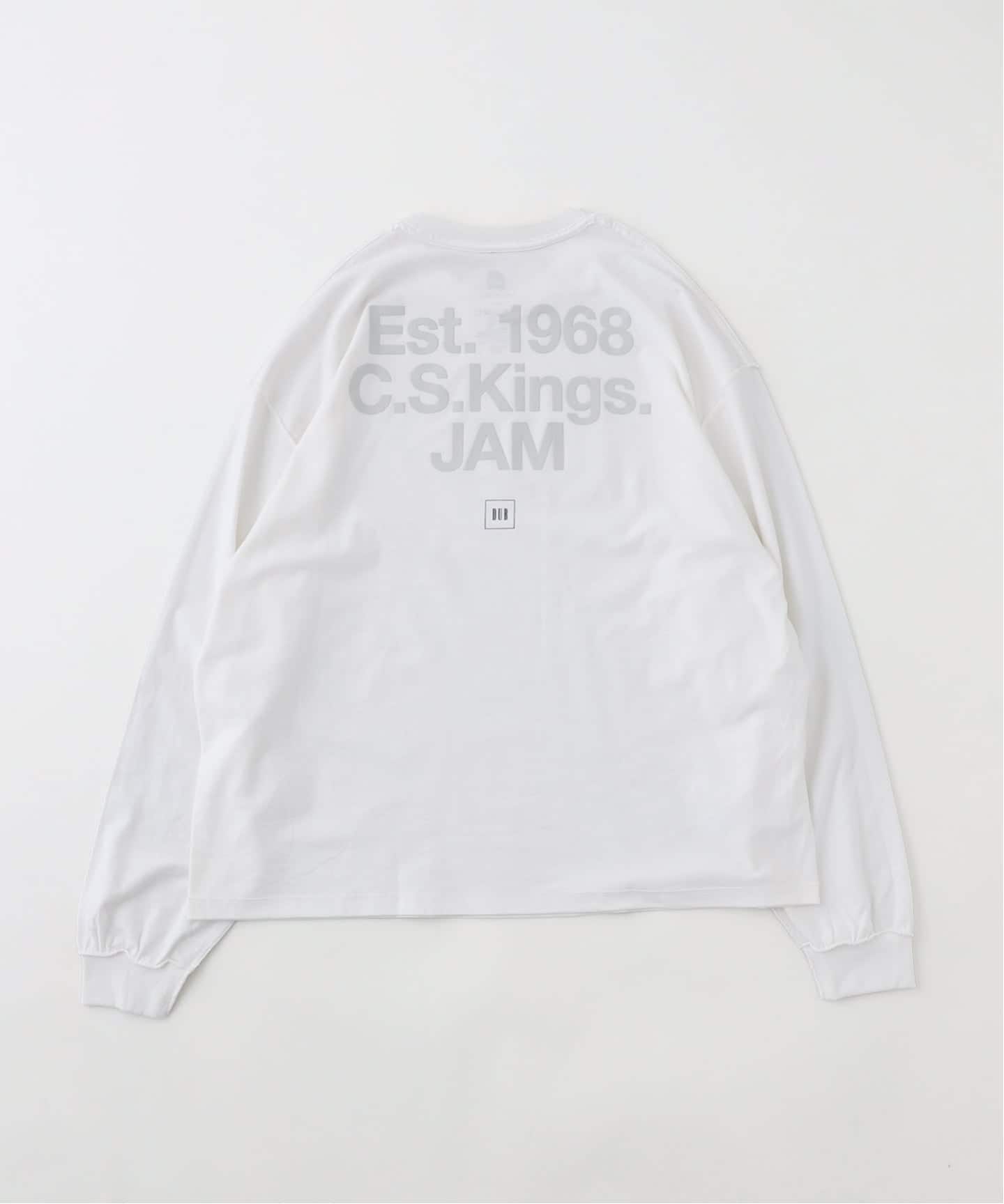 ISNESS MUSIC/イズネス ミュージック DUB ロンTEE：カットソー オンライン限定】ISNESS MUSIC DUB LONG SLEEVE T-SHIRT | is