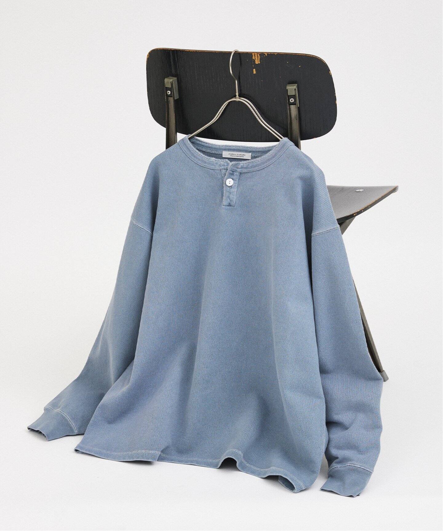 OEジャカード ピグメントヘンリーネック（Tシャツ／カットソー 