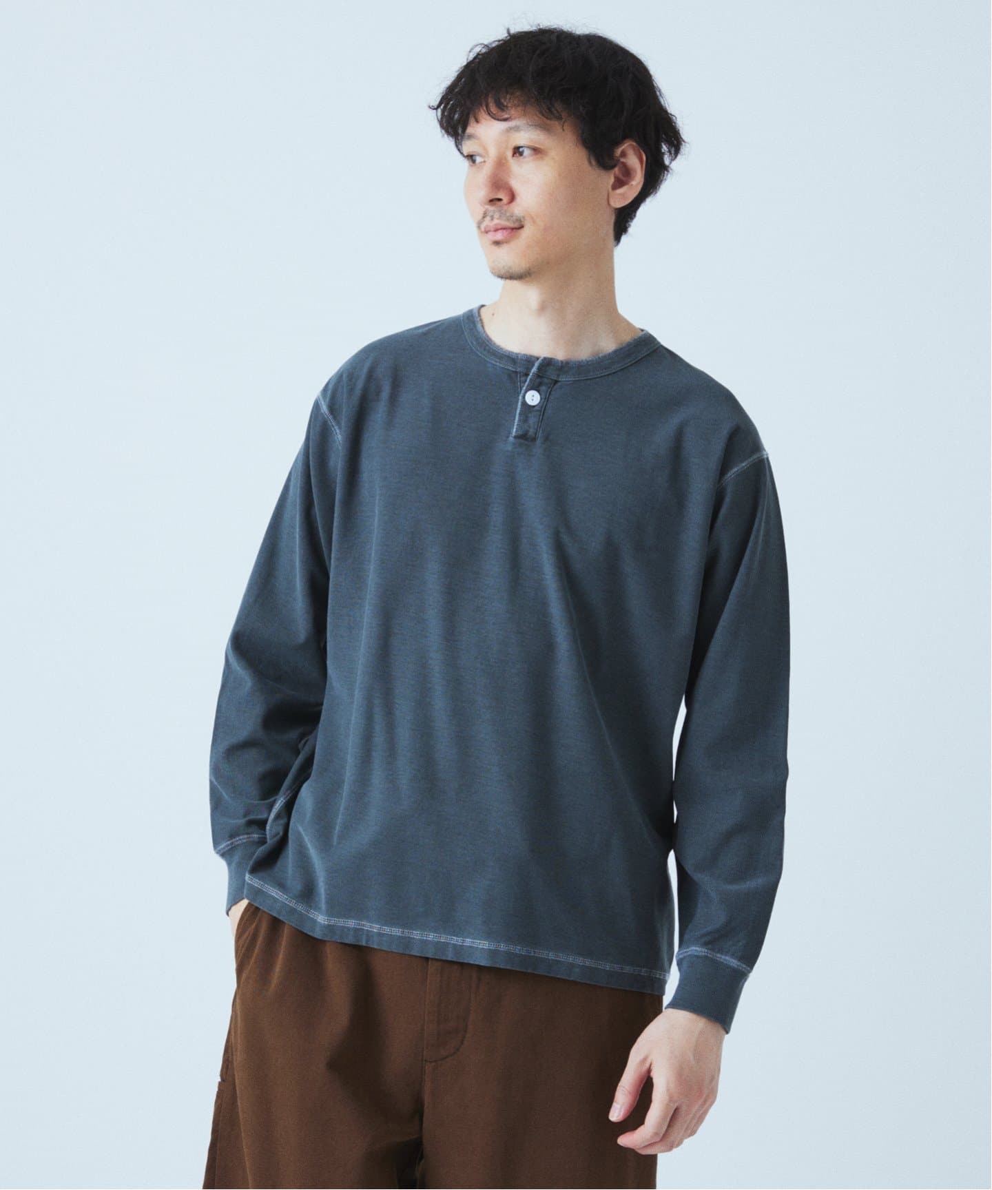 【新品】JOURNAL STANDARD ヘンリーネックカットソー JOURNAL STANDARD（ジャーナルスタンダード）の「オーバーサイズ