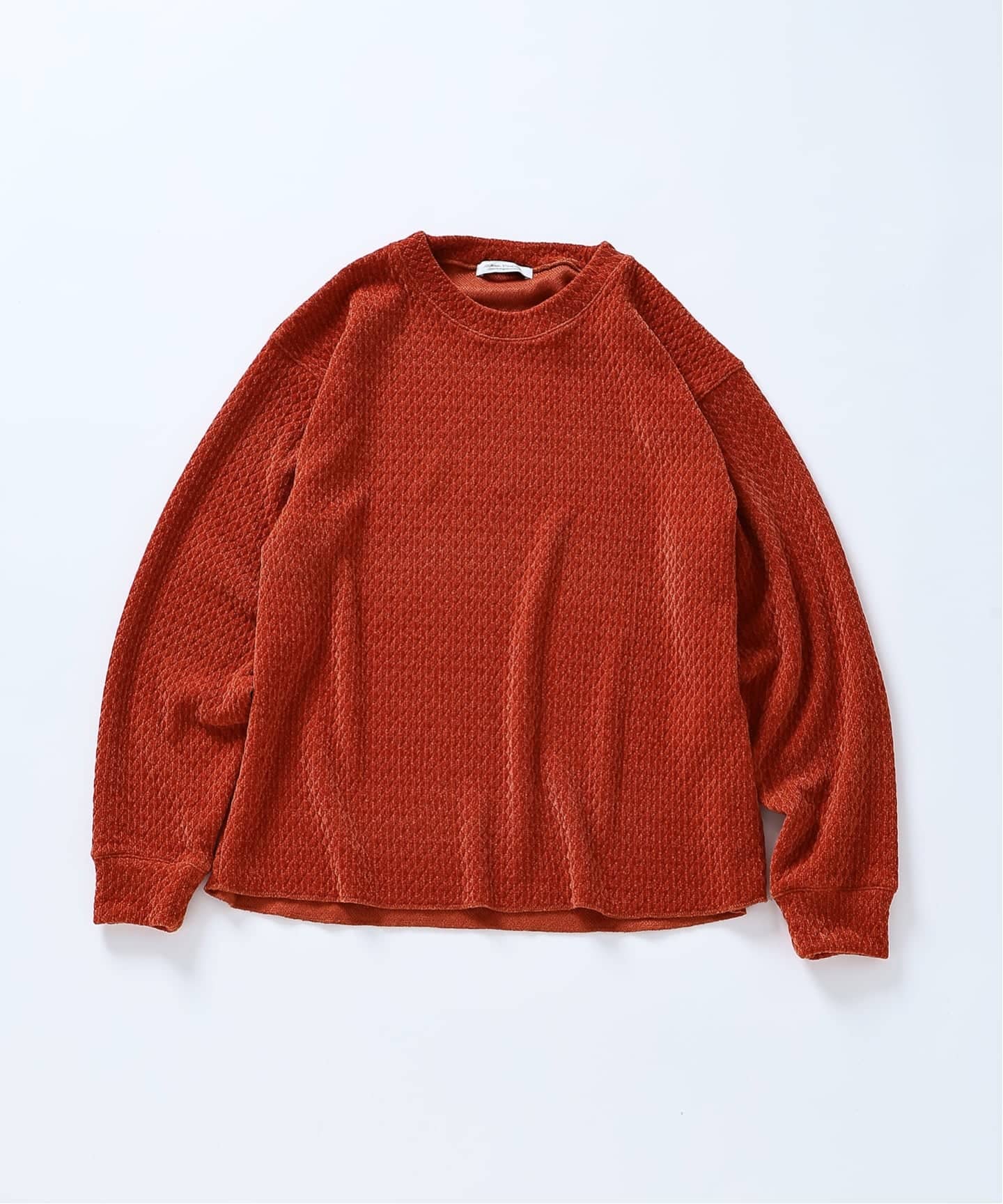 シェニール ジャガード クルーネック ロンT（Tシャツ／カットソー