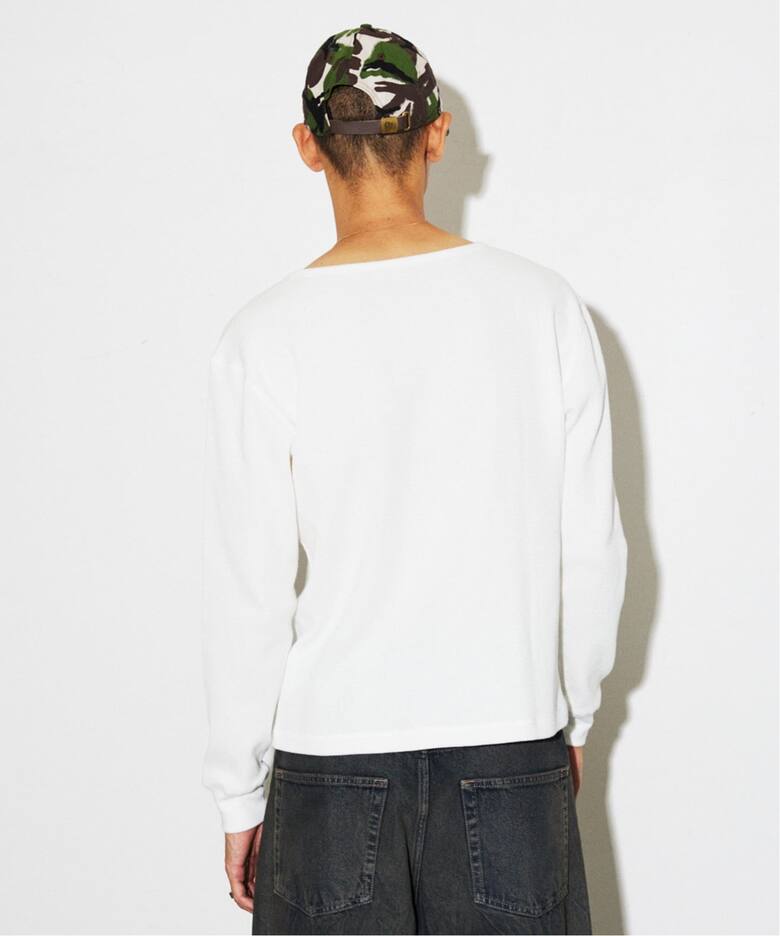 ワイド ネック サーマル ロンT（Tシャツ／カットソー）｜JOURNAL 
