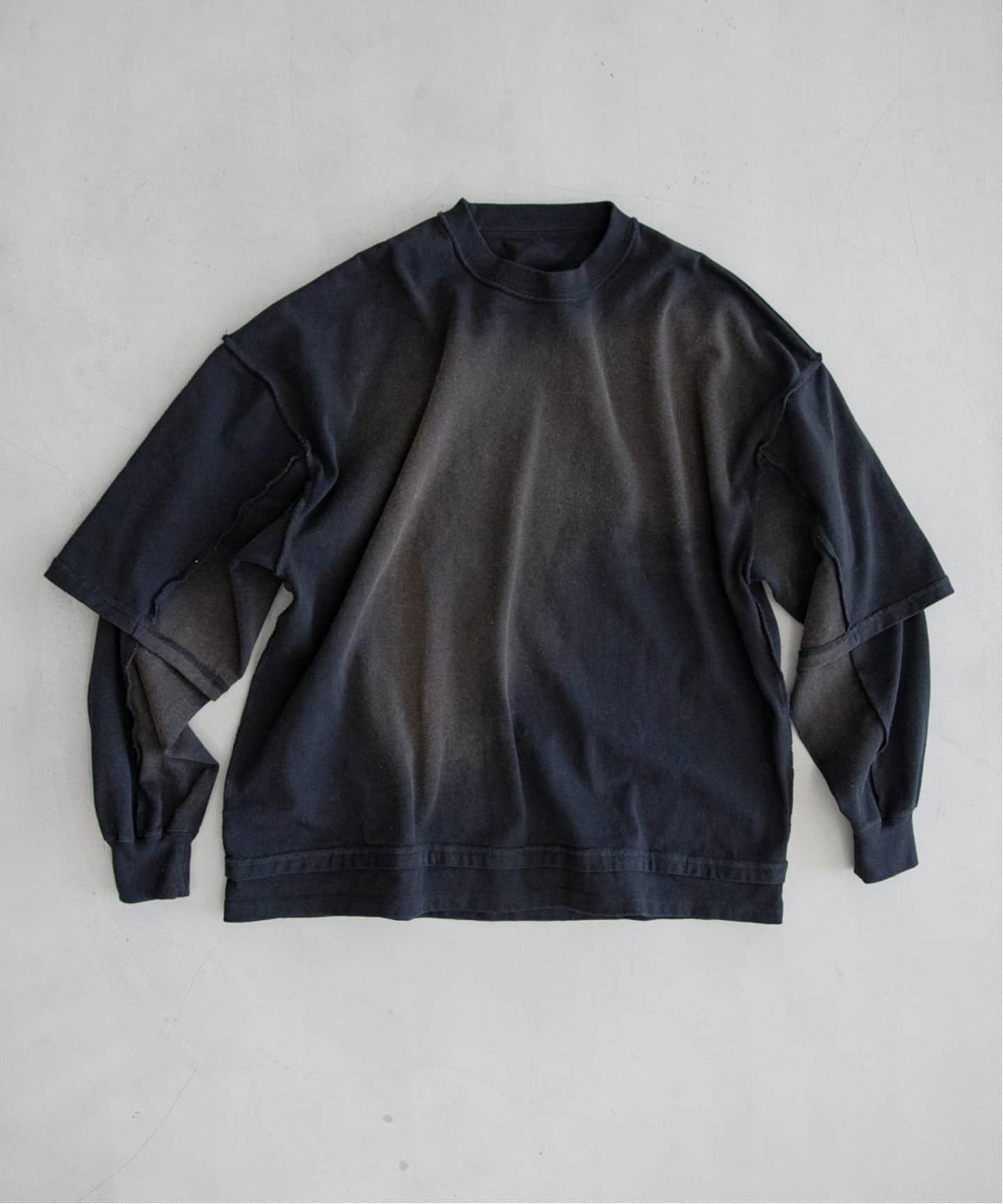 フェイクレイヤード ダメージ L/S Tシャツ（Tシャツ／カットソー