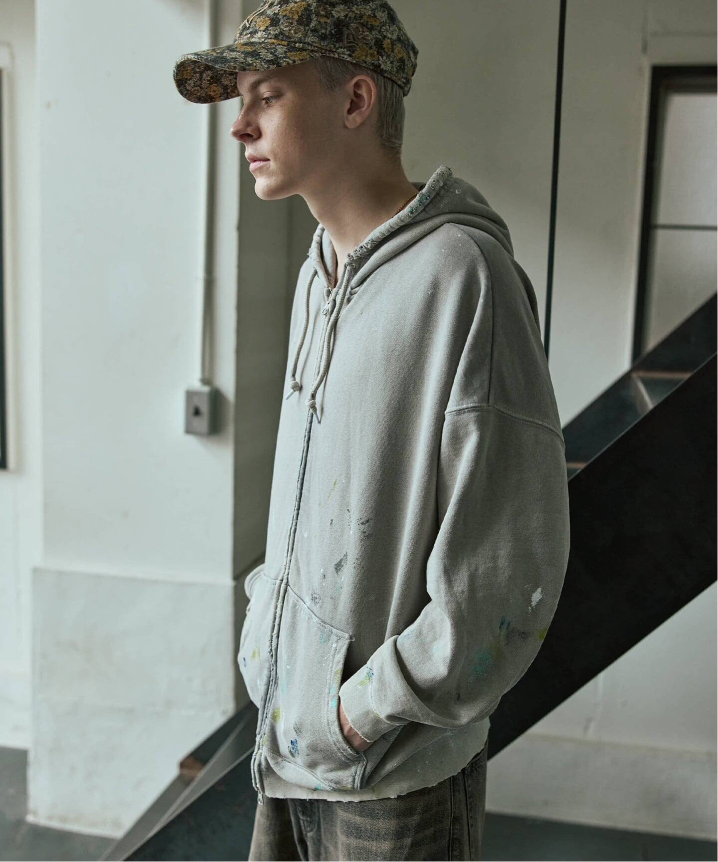 TRISECT2 / スプラッシュ ダメージ ジップ フーディ（パーカー