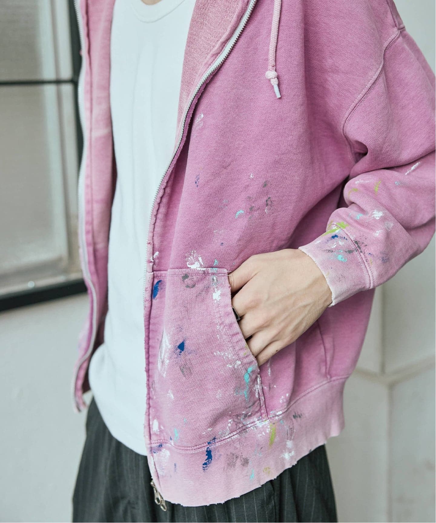 TRISECT2 / スプラッシュ ダメージ ジップ フーディ（パーカー