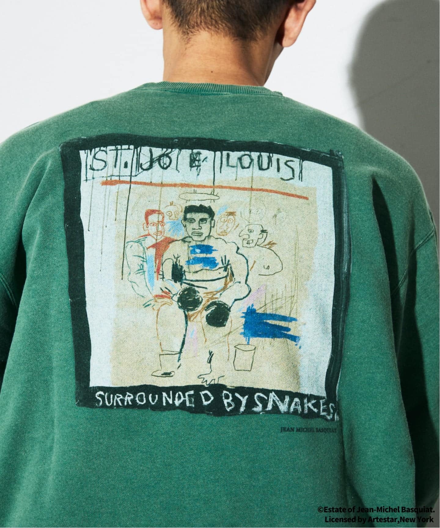ジャーナルスタンダード（JOURNAL STANDARD）/Jean−Michel Basquiat / ジャン＝ミシェル・バスキア プリント スウェット Jean-Michel Basquiat / ジャン＝ミシェル・バスキア プリント