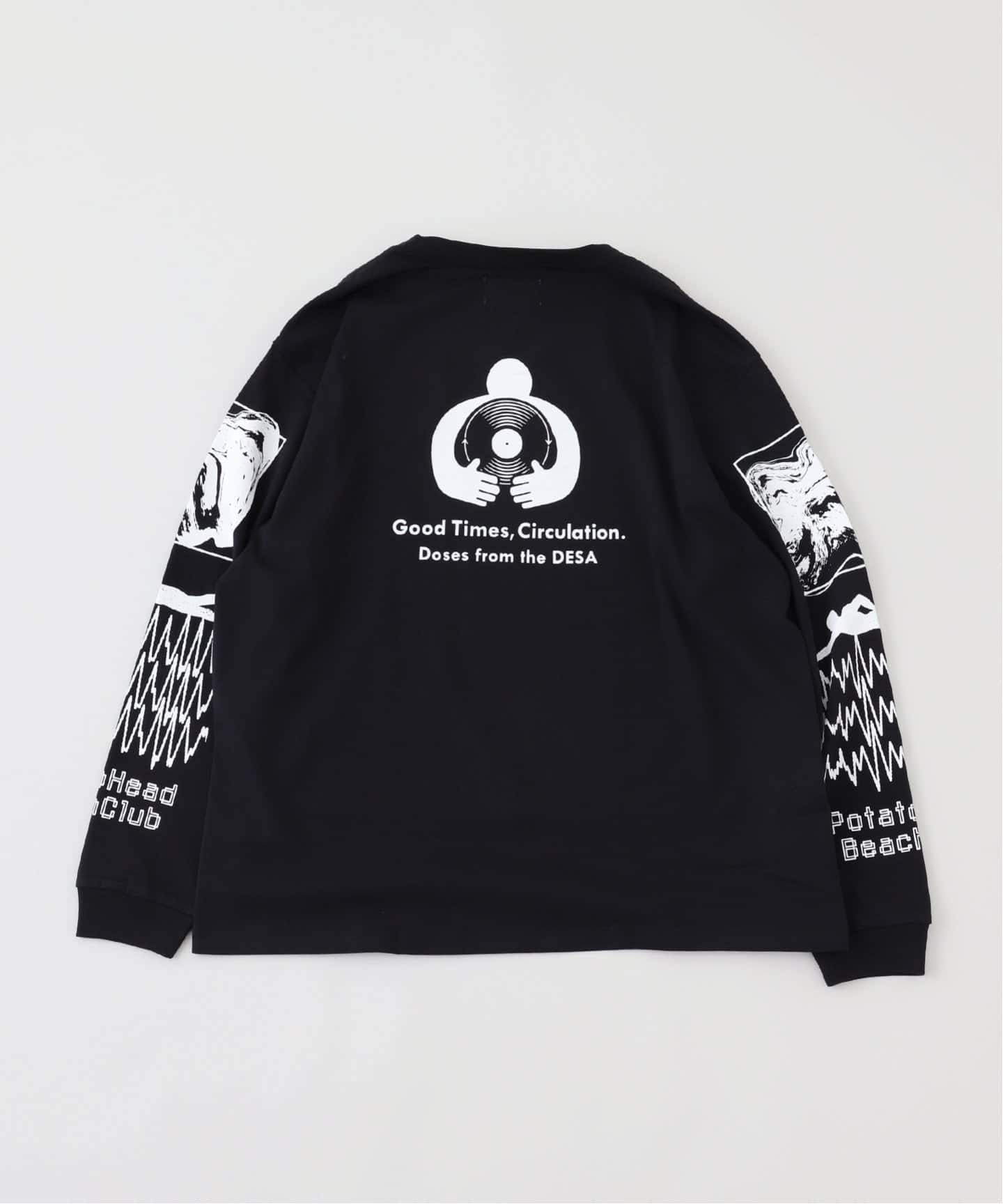 POTATO HEAD / ポテト ヘッド ロング スリーブ プリント Tシャツ（T