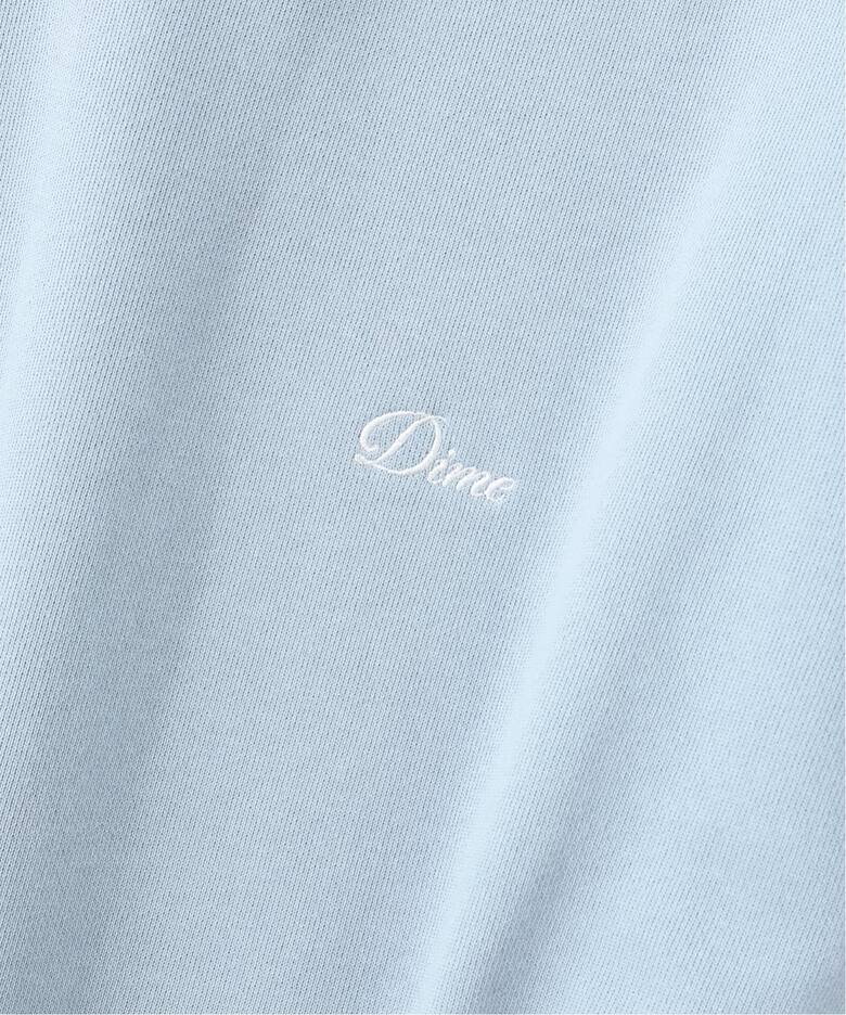 DIME / ダイム CURSIVE SMALL LOGO クルーネックスウェット 