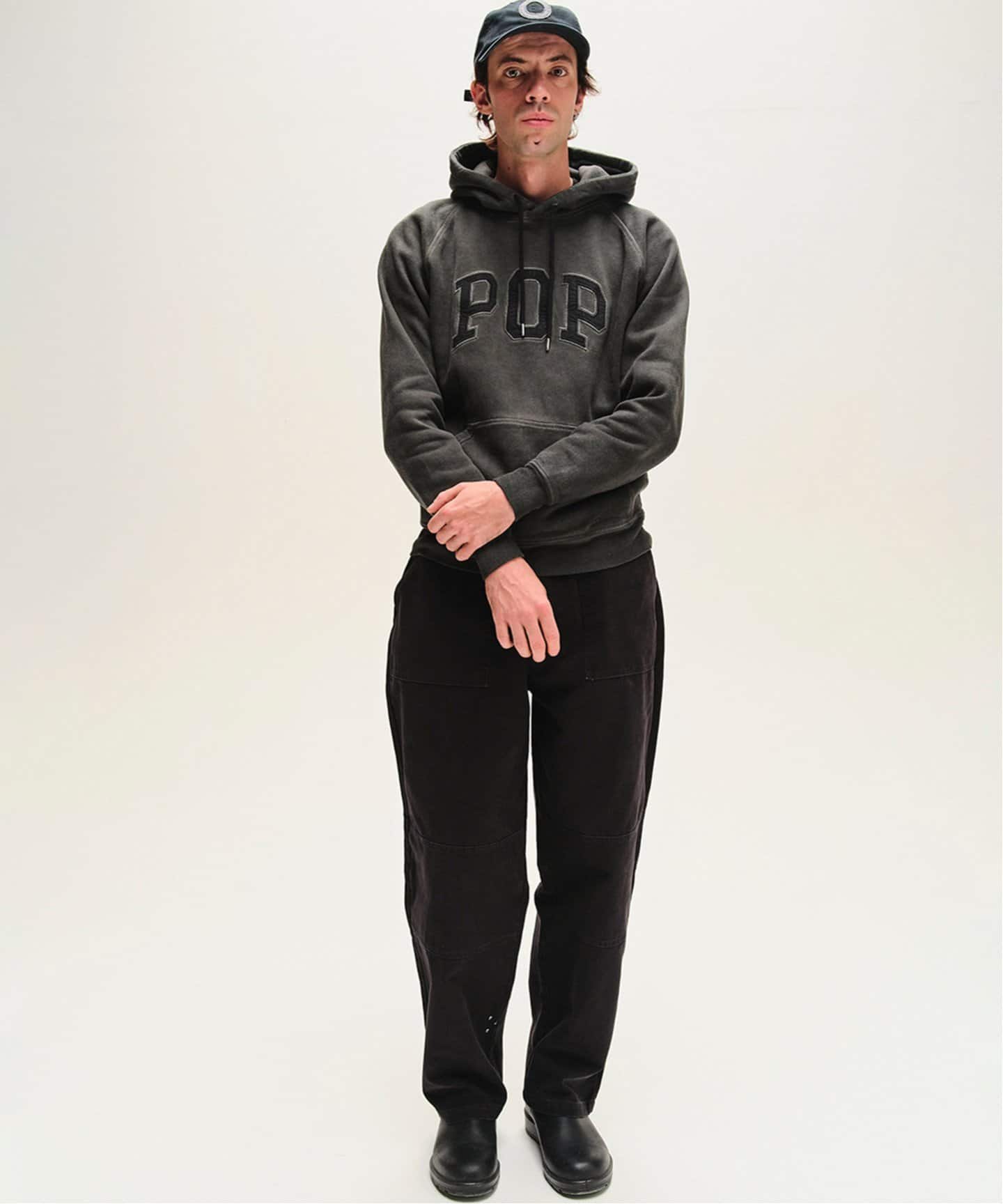POP TRADING CO / 別注 アーチフーデッド スウェット（パーカー