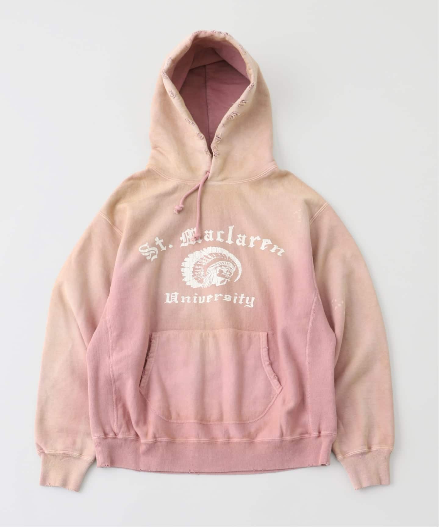 完売新品 Indian hybrid zip-up foodie jacket BOWWOW ⁄ バウワウ ST. MACLAREN UNIV. HOODIE AGED（パーカー