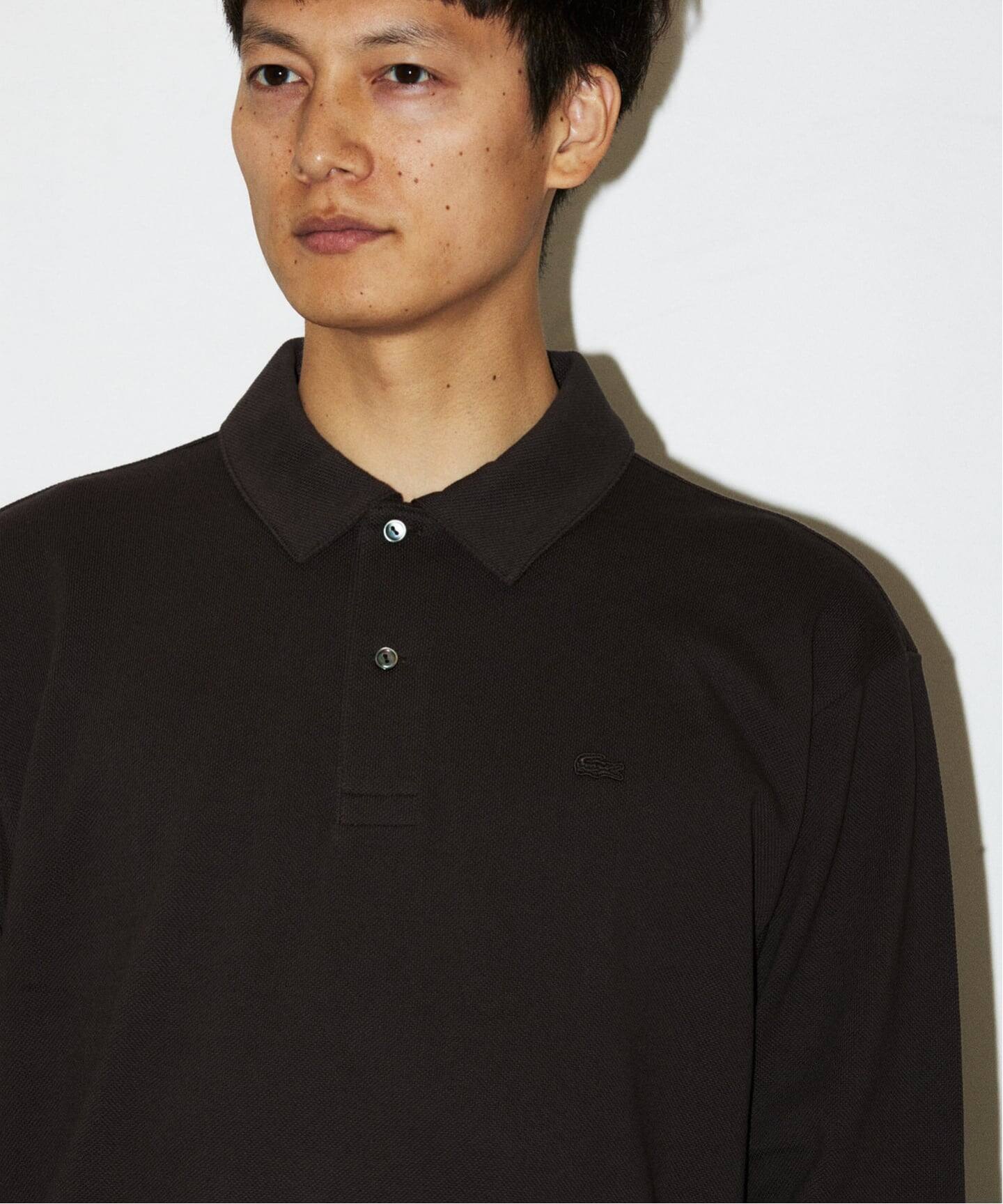 【新品】LACOSTE × JS別注 ミコカノコ 半袖Tシャツ 黒 FR4 LACOSTE / ラコステ 別注 ミコカノコ クルーネック Tシャツ（Tシャツ