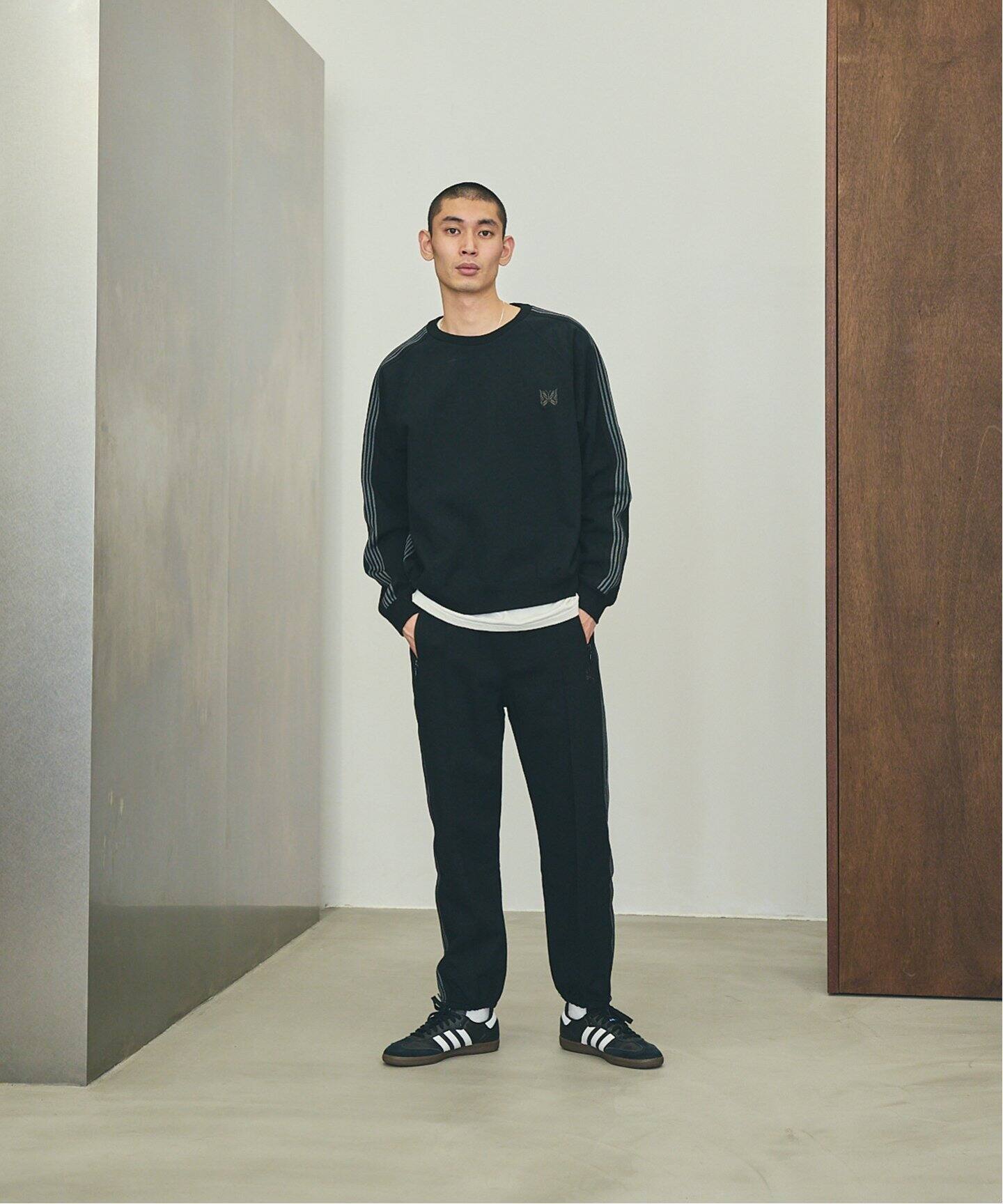 NEEDLES / ニードルズ 別注 トラッククルーネックスウェット  