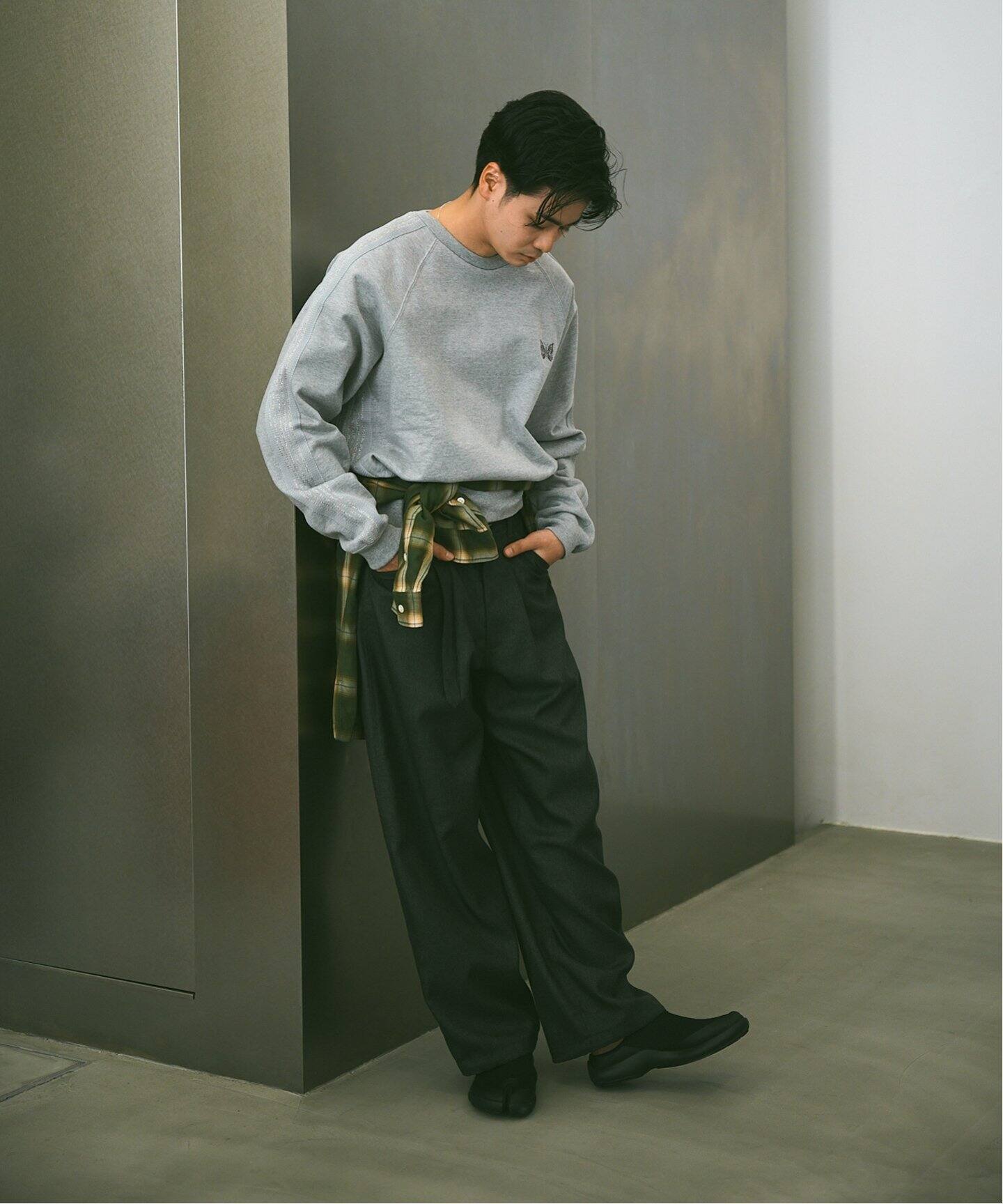 NEEDLES / ニードルズ 別注 トラッククルーネックスウェット  