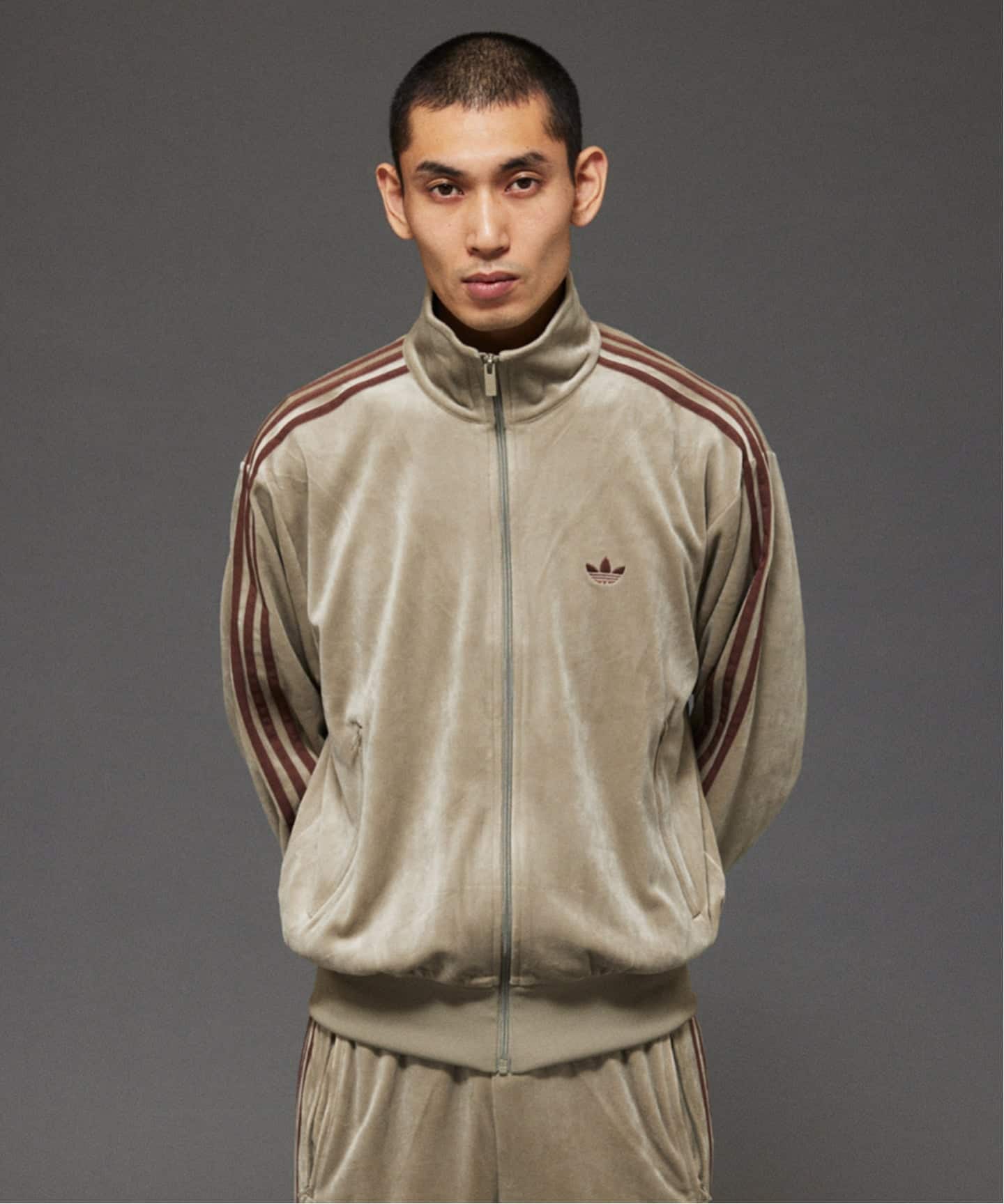 adidas journalstandard トラックトップベロア　ベージュXS adidas originals / アディダス オリジナルス Exclusive トラック