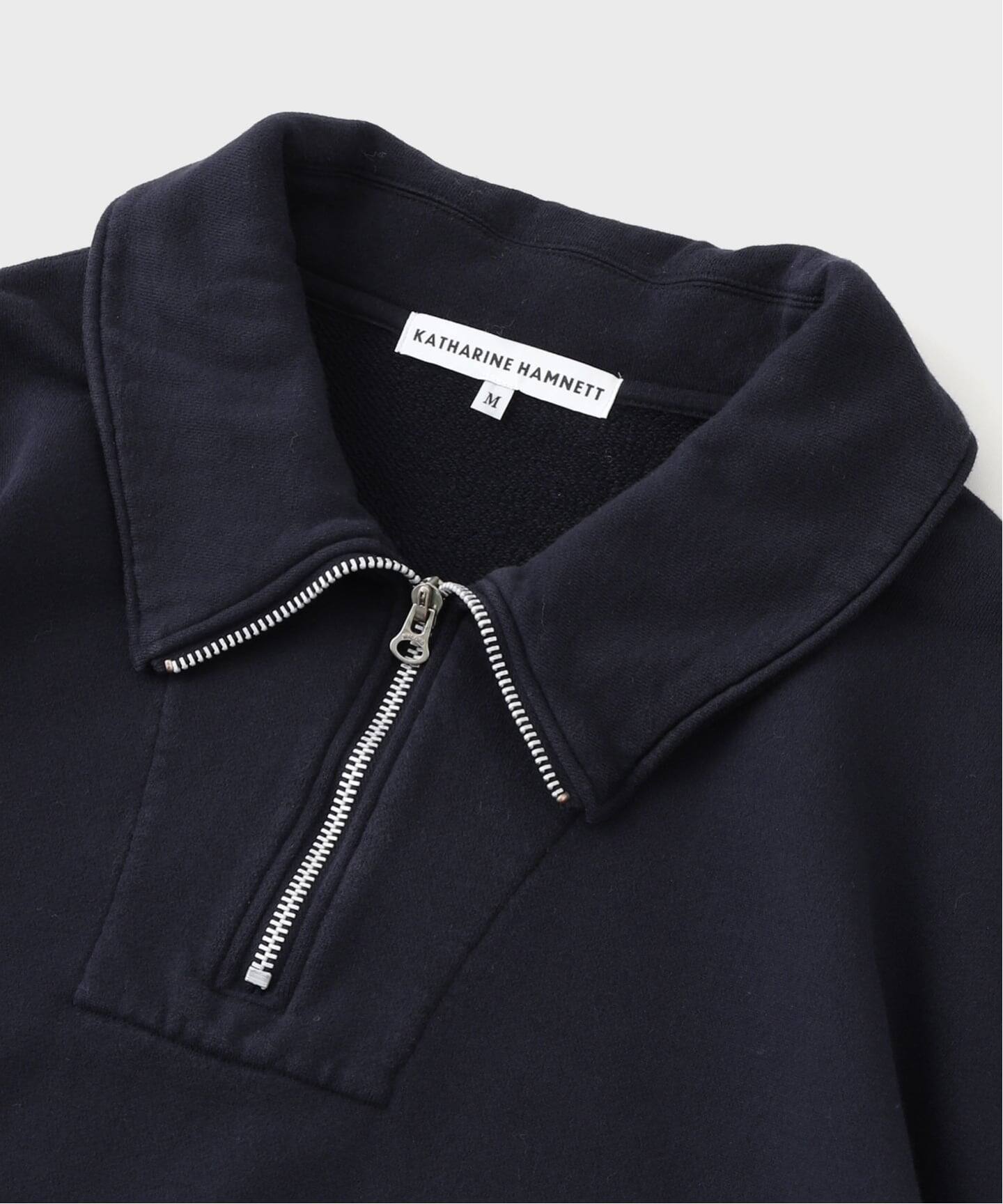 KATHARINE HAMNETT / キャサリン ハムネット GARMENT DYED HALF ZIP