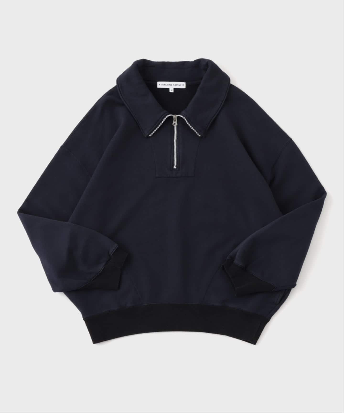 KATHARINE HAMNETT / キャサリン ハムネット GARMENT DYED HALF ZIP