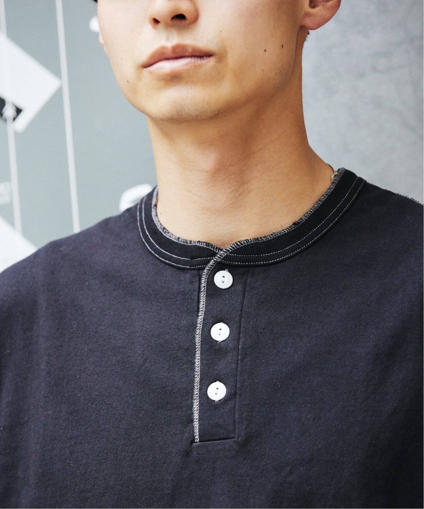 白黒セット　ヘルスニット ジャーナルスタンダード別注 ヘンリーネック ロンT Healthknit（ヘルスニット）の「Healthknit × JOURNAL STANDARD