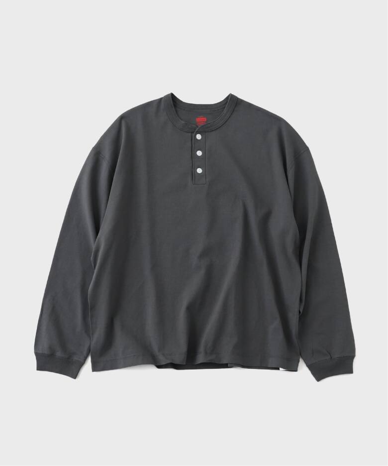 Health knit / ヘルスニット 別注 ヘンリー ネックロンT（Tシャツ 