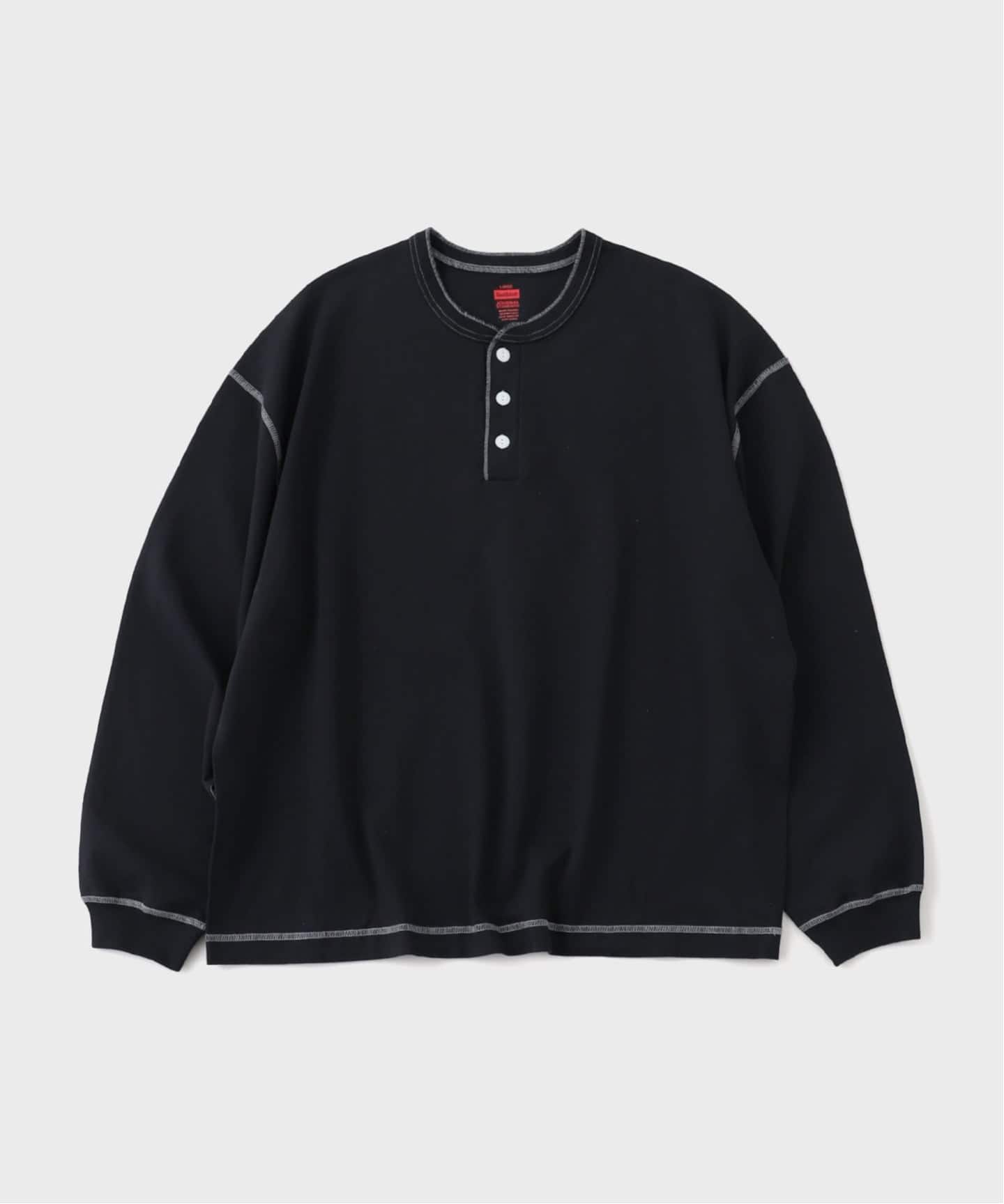 【新品】JOURNAL STANDARD ヘンリーネックカットソー 予約》Health knit / ヘルスニット 別注 L/Sヘンリー ネック T