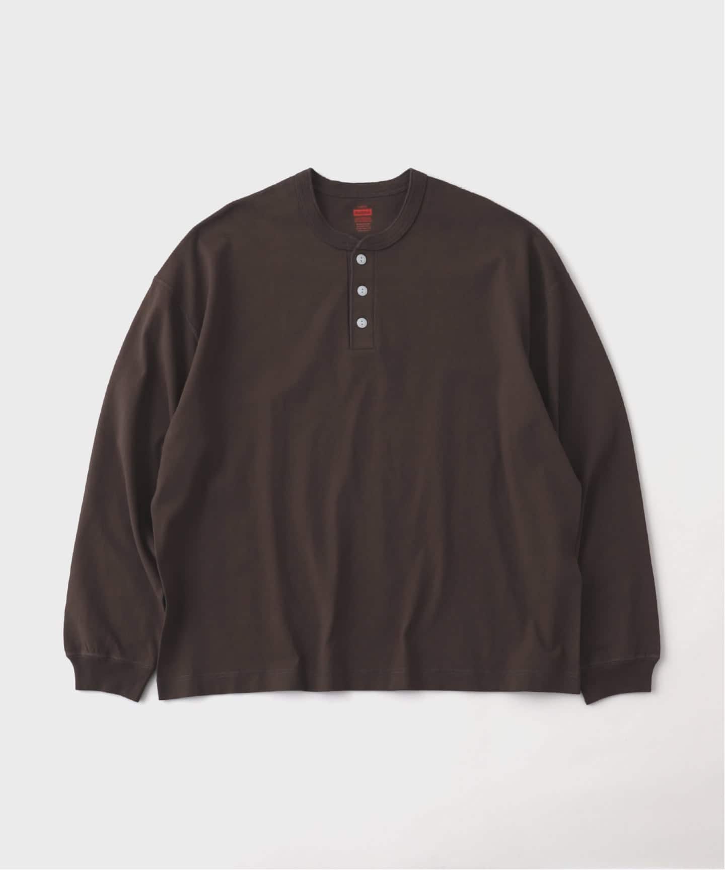 予約》Health knit / ヘルスニット 別注 L/Sヘンリー ネック T