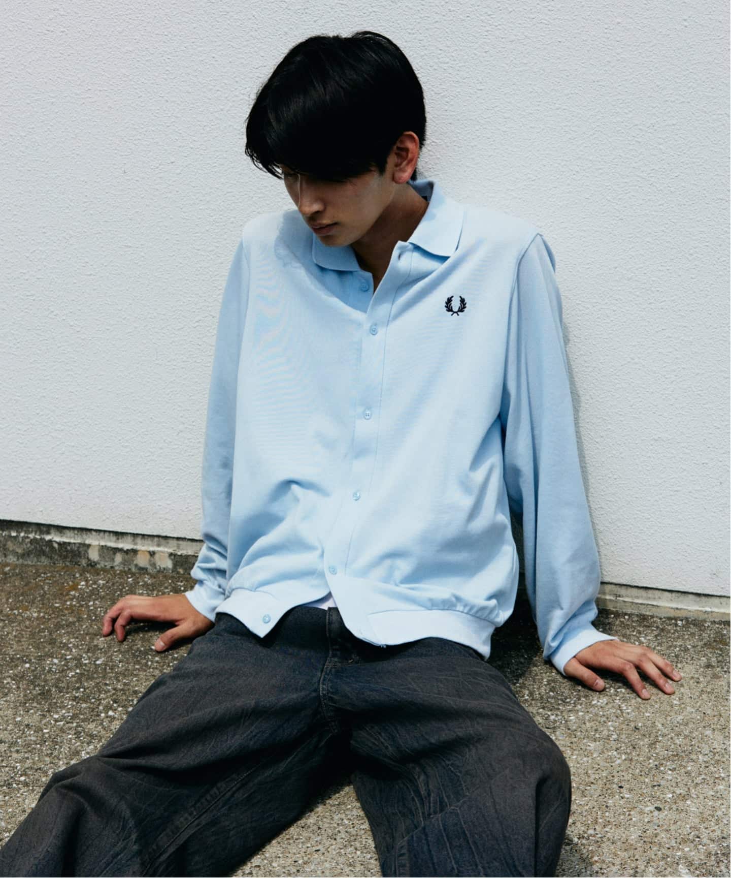 FRED PERRY【別注 フル ボタン ピケ ポロシャツ】 FRED PERRY / フレッドペリー 別注 フル ボタン ピケ ポロシャツ