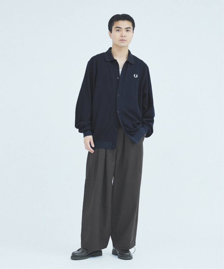 FRED PERRY / フレッドペリー 別注 フル ボタン ピケ ポロシャツ 