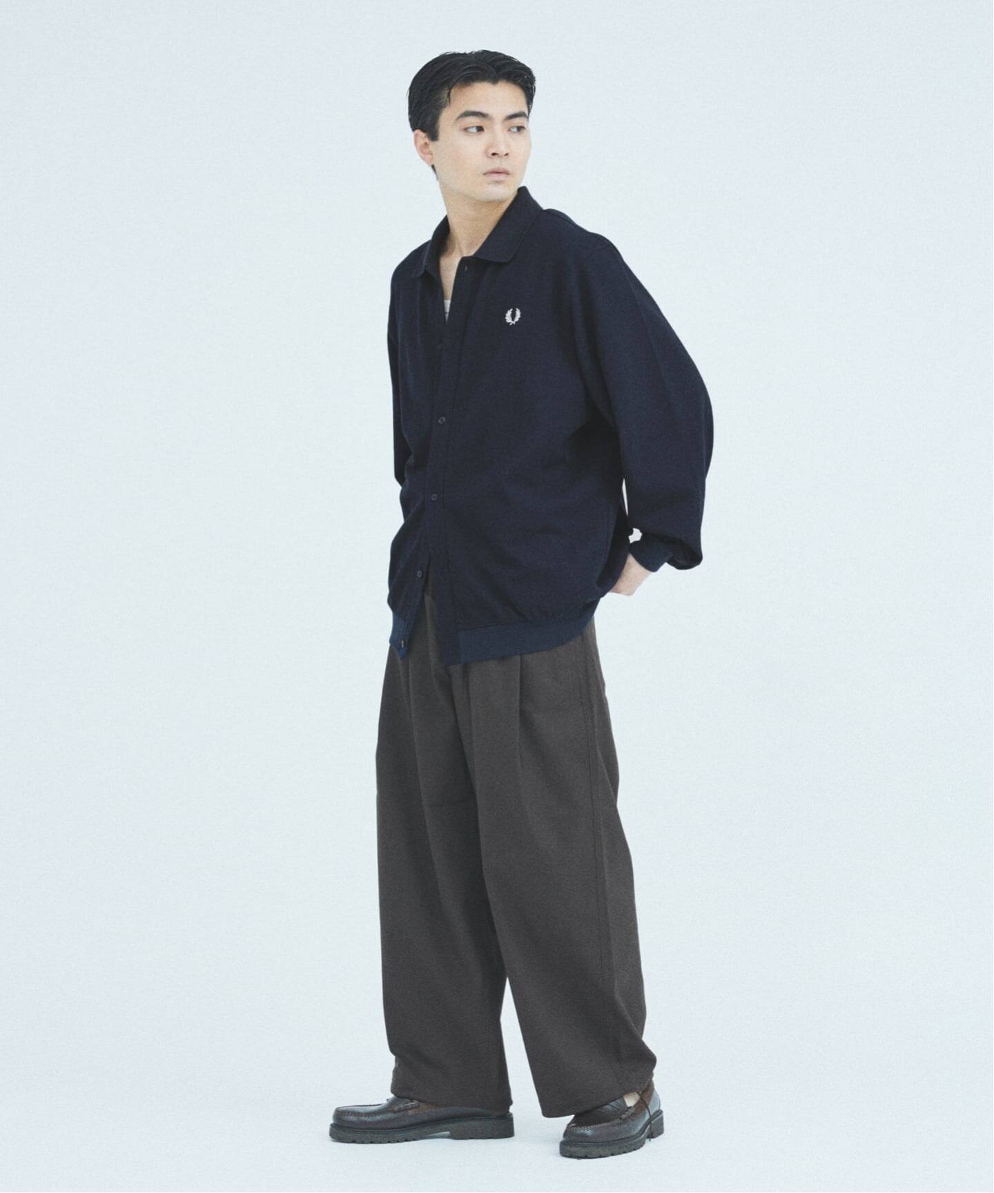 FRED PERRY / フレッドペリー 別注 フル ボタン ピケ ポロシャツ