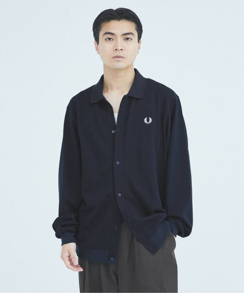 FRED PERRY / フレッドペリー 別注 フル ボタン ピケ ポロシャツ 